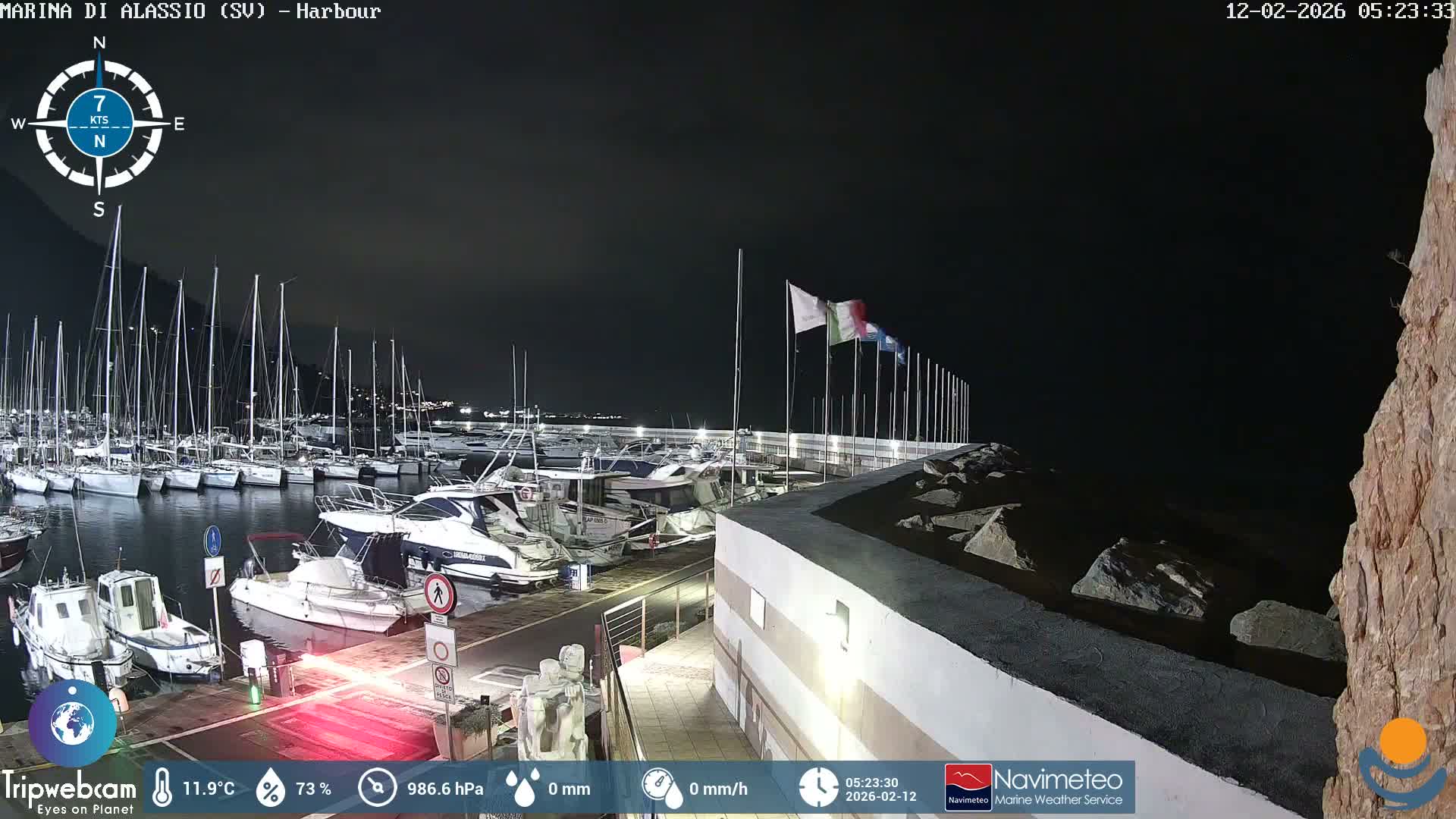 Alassio  Marina , Porto Luca Ferrari Live Cam - Alassio,  Liguria, Italy