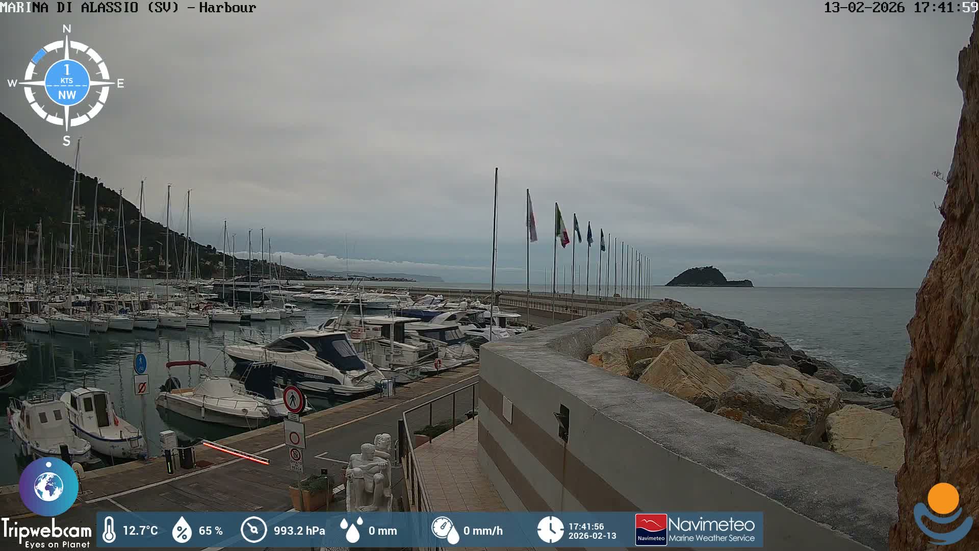 Alassio  Marina , Porto Luca Ferrari Live Cam - Alassio,  Liguria, Italy