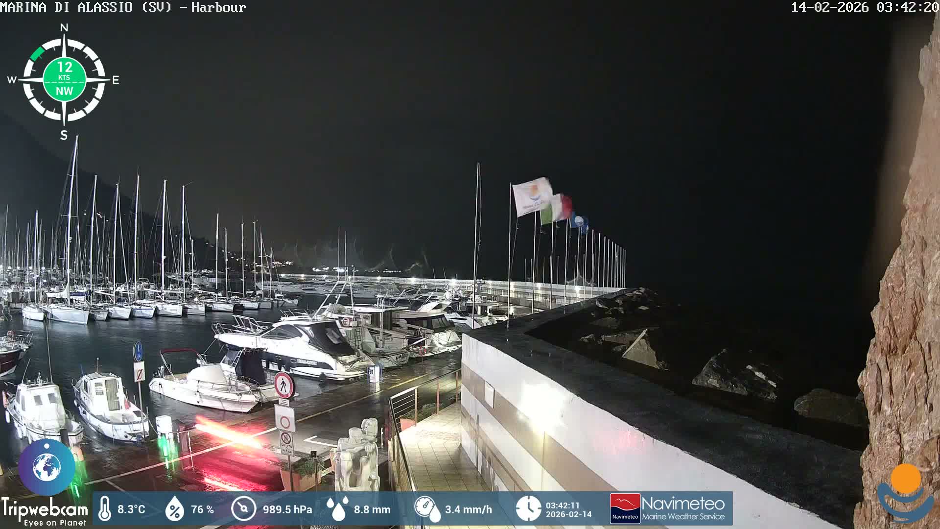 Alassio  Marina , Porto Luca Ferrari Live Cam - Alassio,  Liguria, Italy