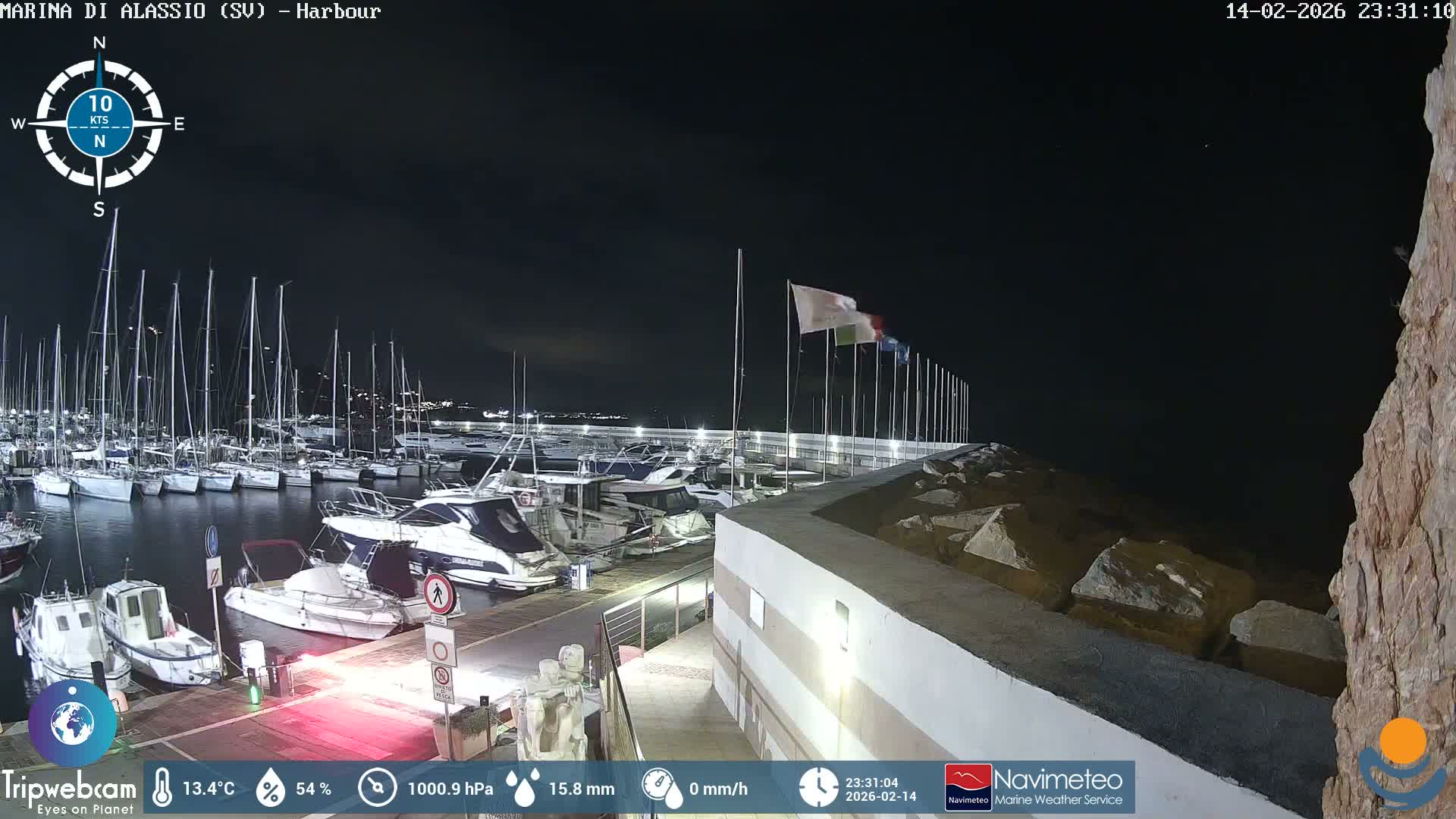 Alassio  Marina , Porto Luca Ferrari Live Cam - Alassio,  Liguria, Italy