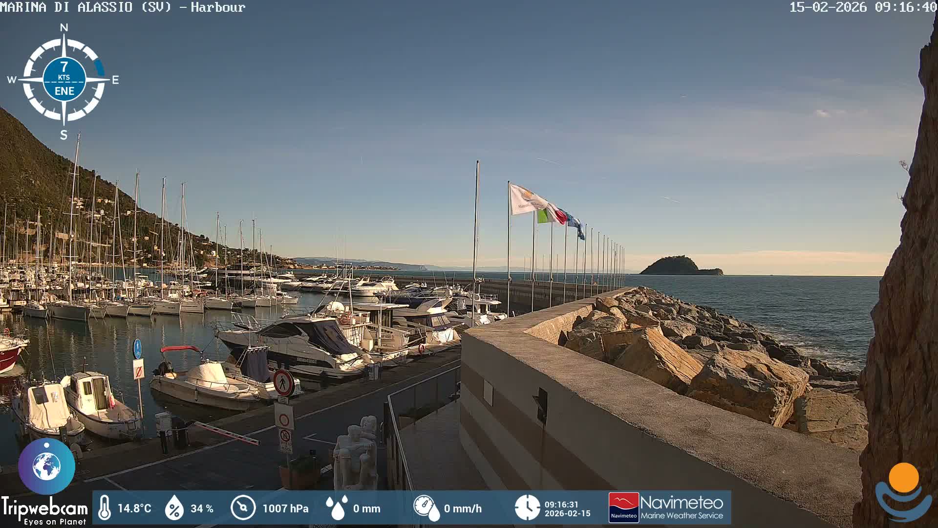 Alassio  Marina , Porto Luca Ferrari Live Cam - Alassio,  Liguria, Italy