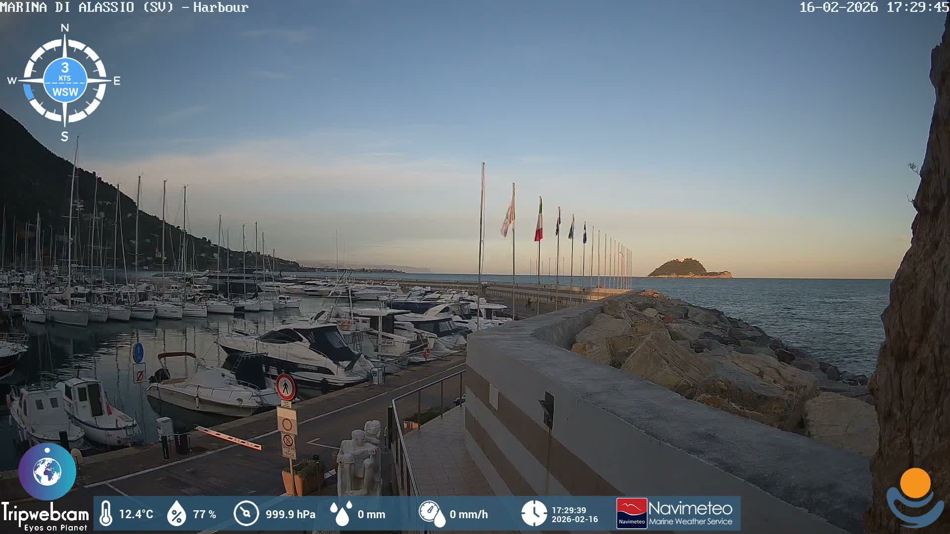 Alassio  Marina , Porto Luca Ferrari Live Cam - Alassio,  Liguria, Italy