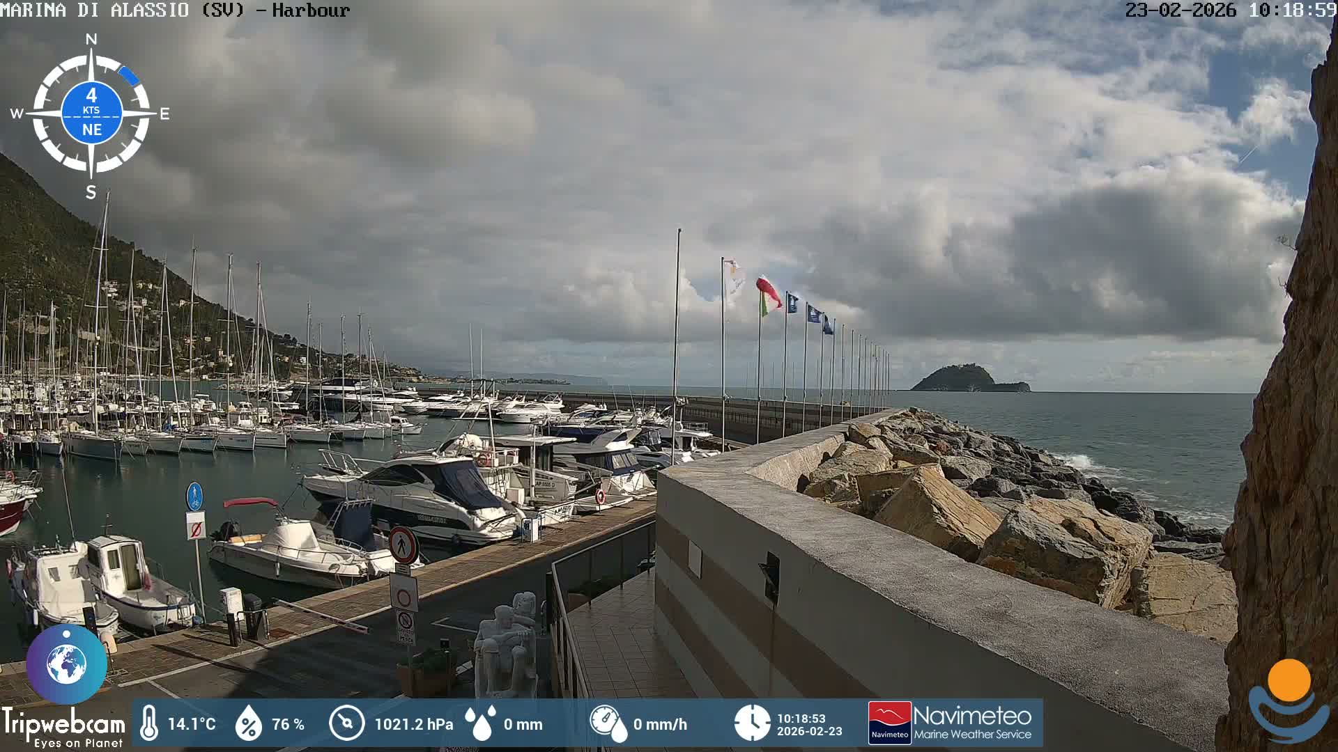 Alassio  Marina , Porto Luca Ferrari Live Cam - Alassio,  Liguria, Italy