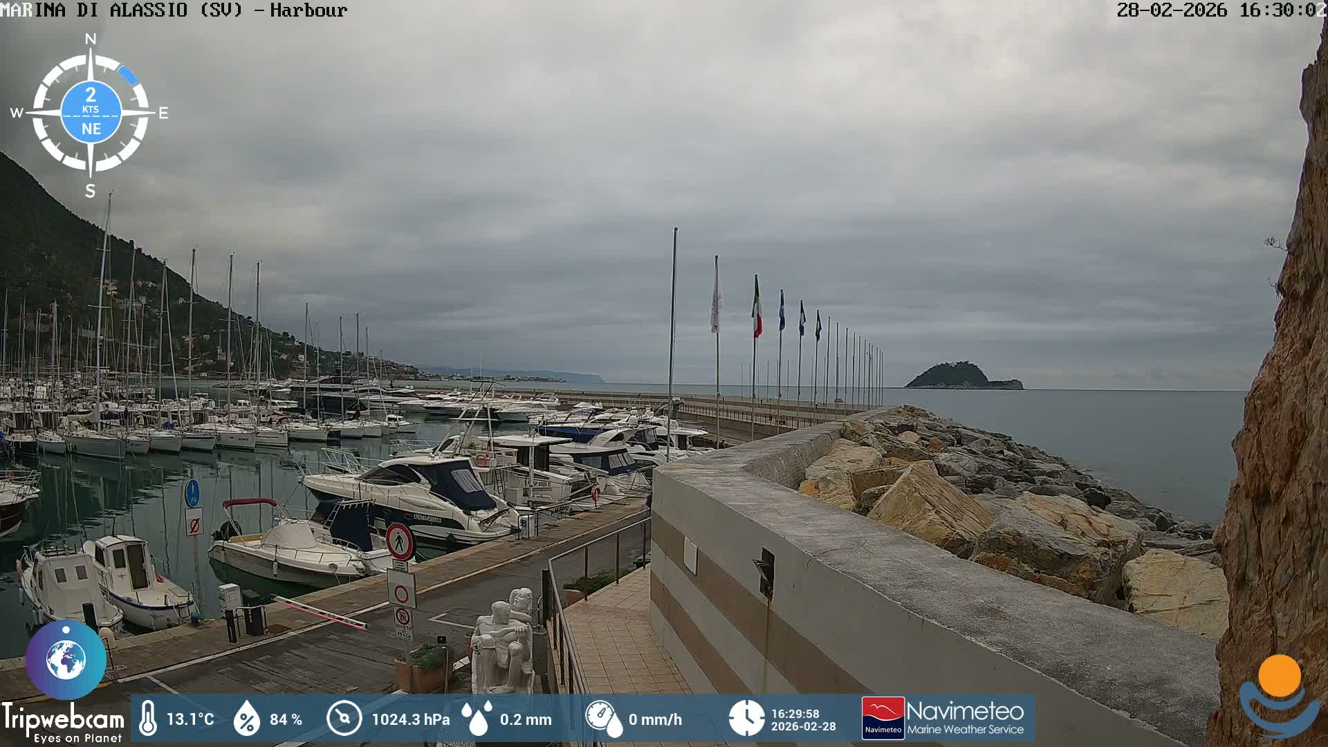 Alassio  Marina , Porto Luca Ferrari Live Cam - Alassio,  Liguria, Italy