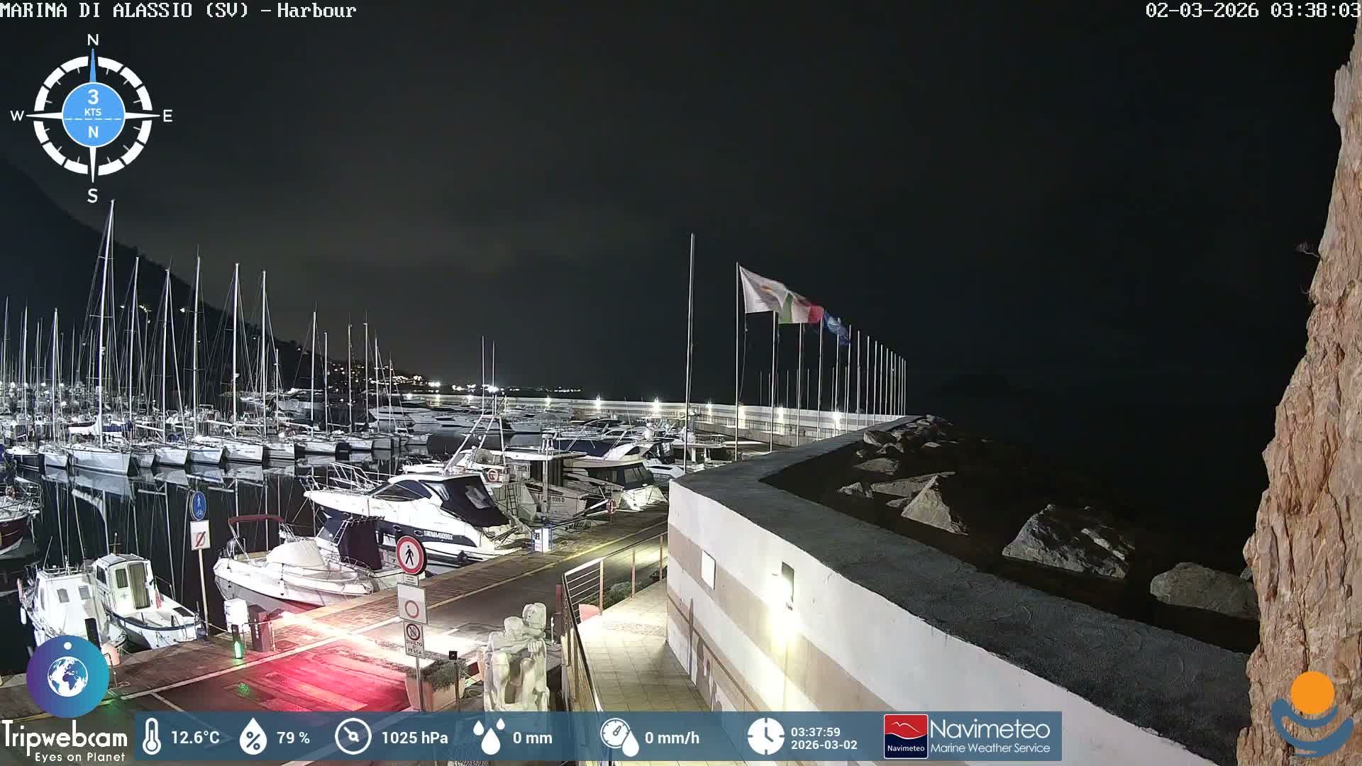 Alassio  Marina , Porto Luca Ferrari Live Cam - Alassio,  Liguria, Italy