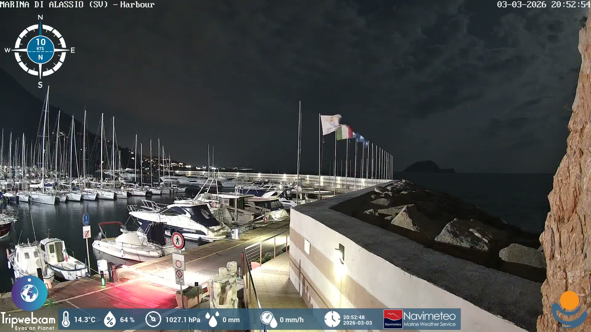 Alassio  Marina , Porto Luca Ferrari Live Cam - Alassio,  Liguria, Italy