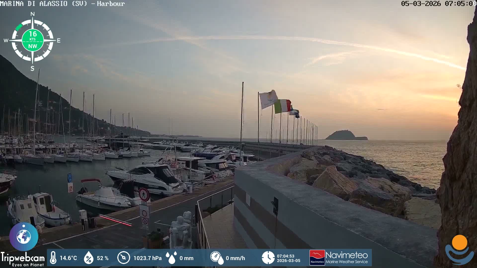 Alassio  Marina , Porto Luca Ferrari Live Cam - Alassio,  Liguria, Italy