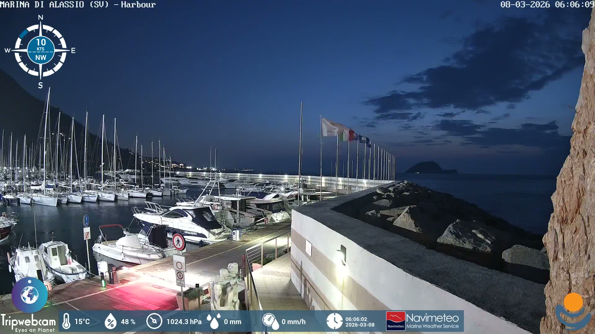 Alassio  Marina , Porto Luca Ferrari Live Cam - Alassio,  Liguria, Italy