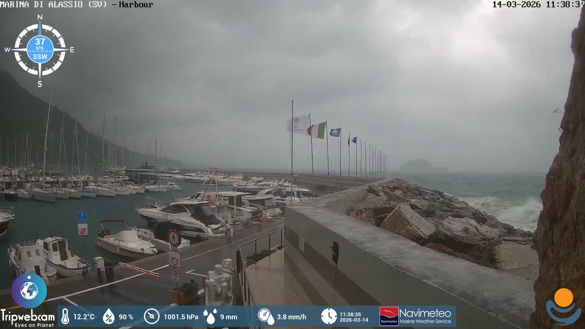 Alassio  Marina , Porto Luca Ferrari Live Cam - Alassio,  Liguria, Italy