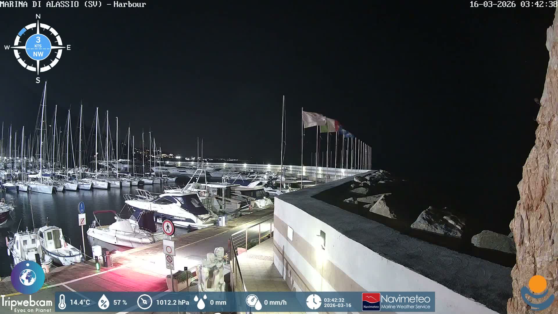 Alassio  Marina , Porto Luca Ferrari Live Cam - Alassio,  Liguria, Italy