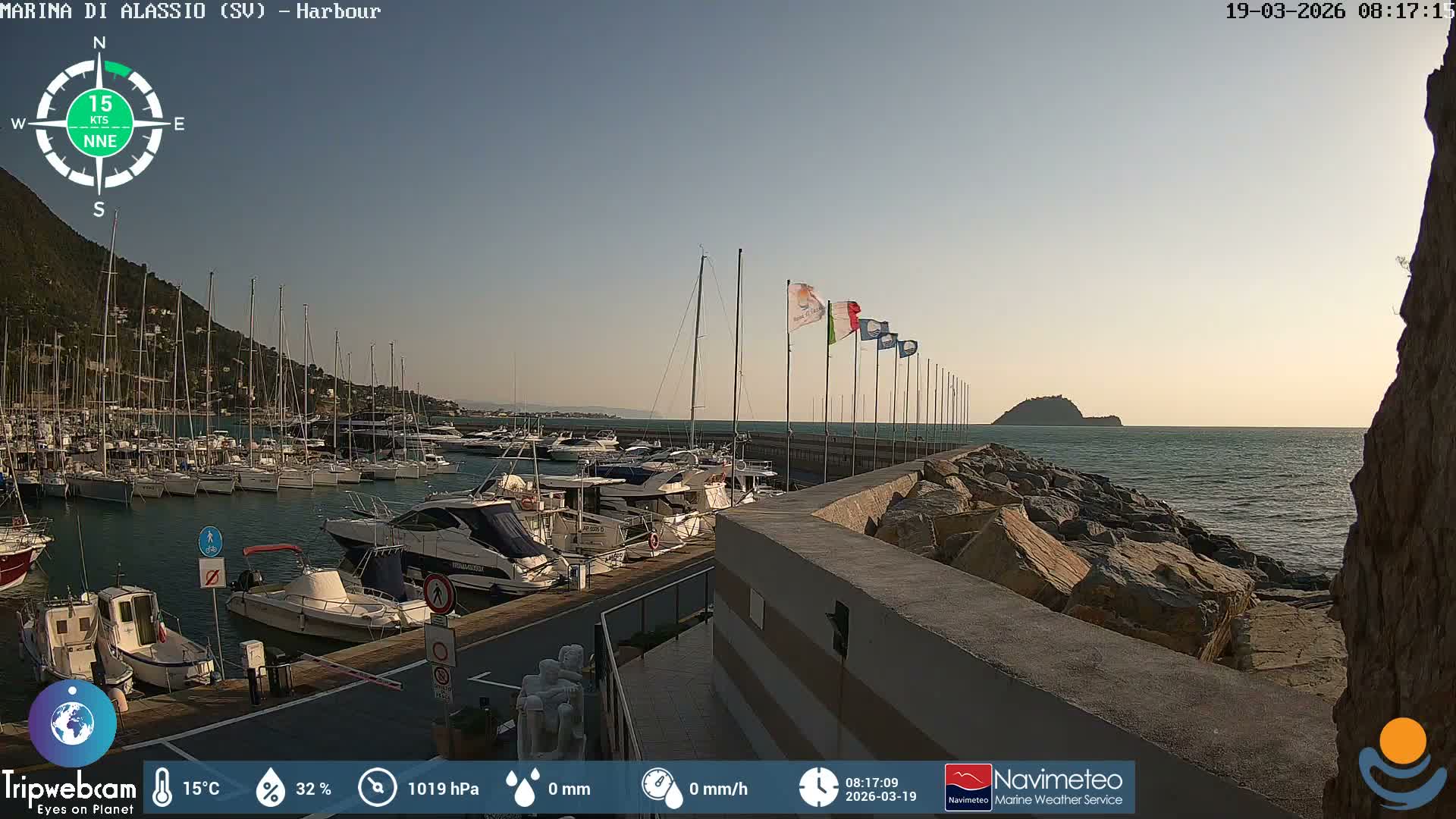 Alassio  Marina , Porto Luca Ferrari Live Cam - Alassio,  Liguria, Italy