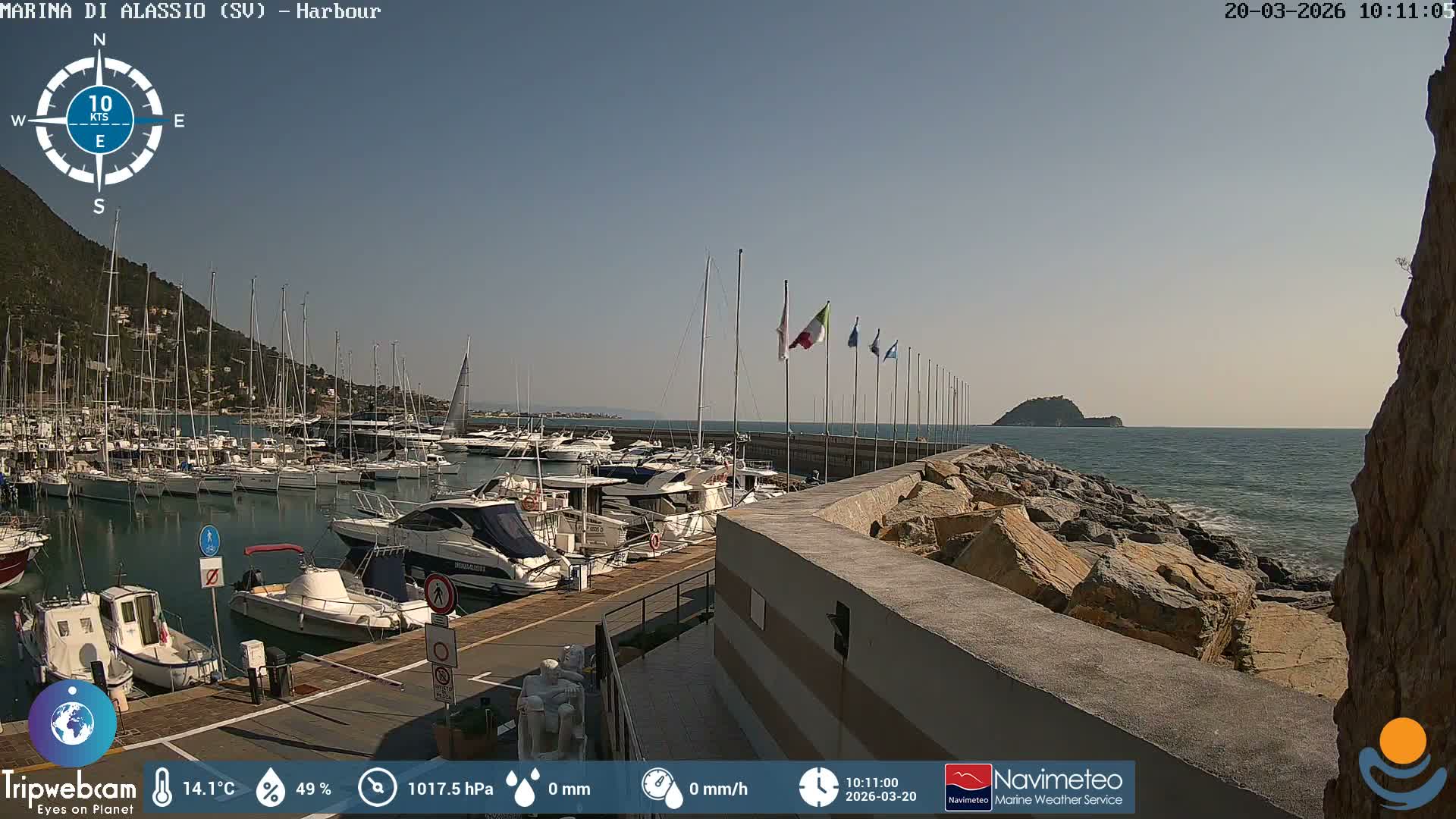 Alassio  Marina , Porto Luca Ferrari Live Cam - Alassio,  Liguria, Italy