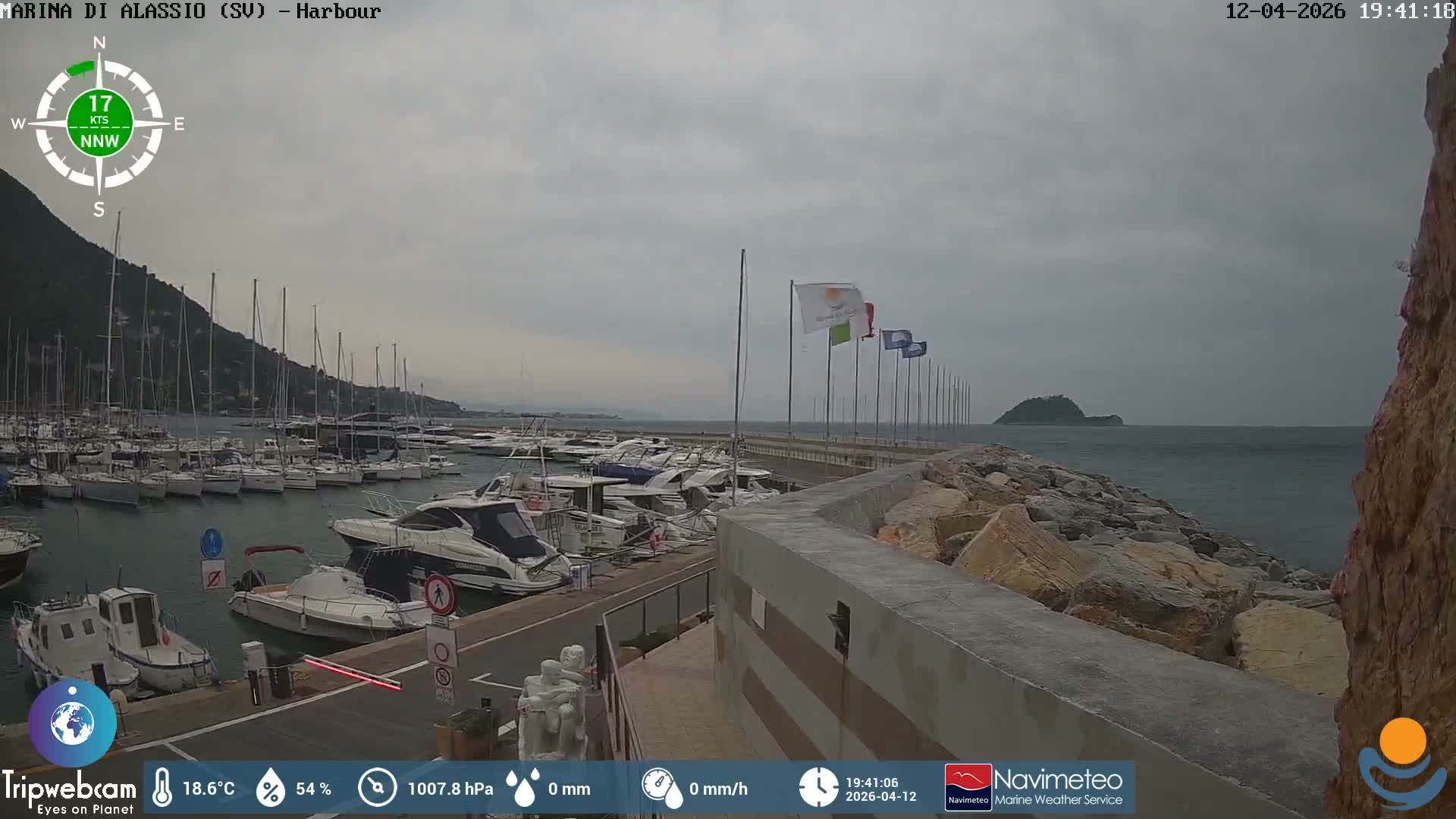 Alassio  Marina , Porto Luca Ferrari Live Cam - Alassio,  Liguria, Italy