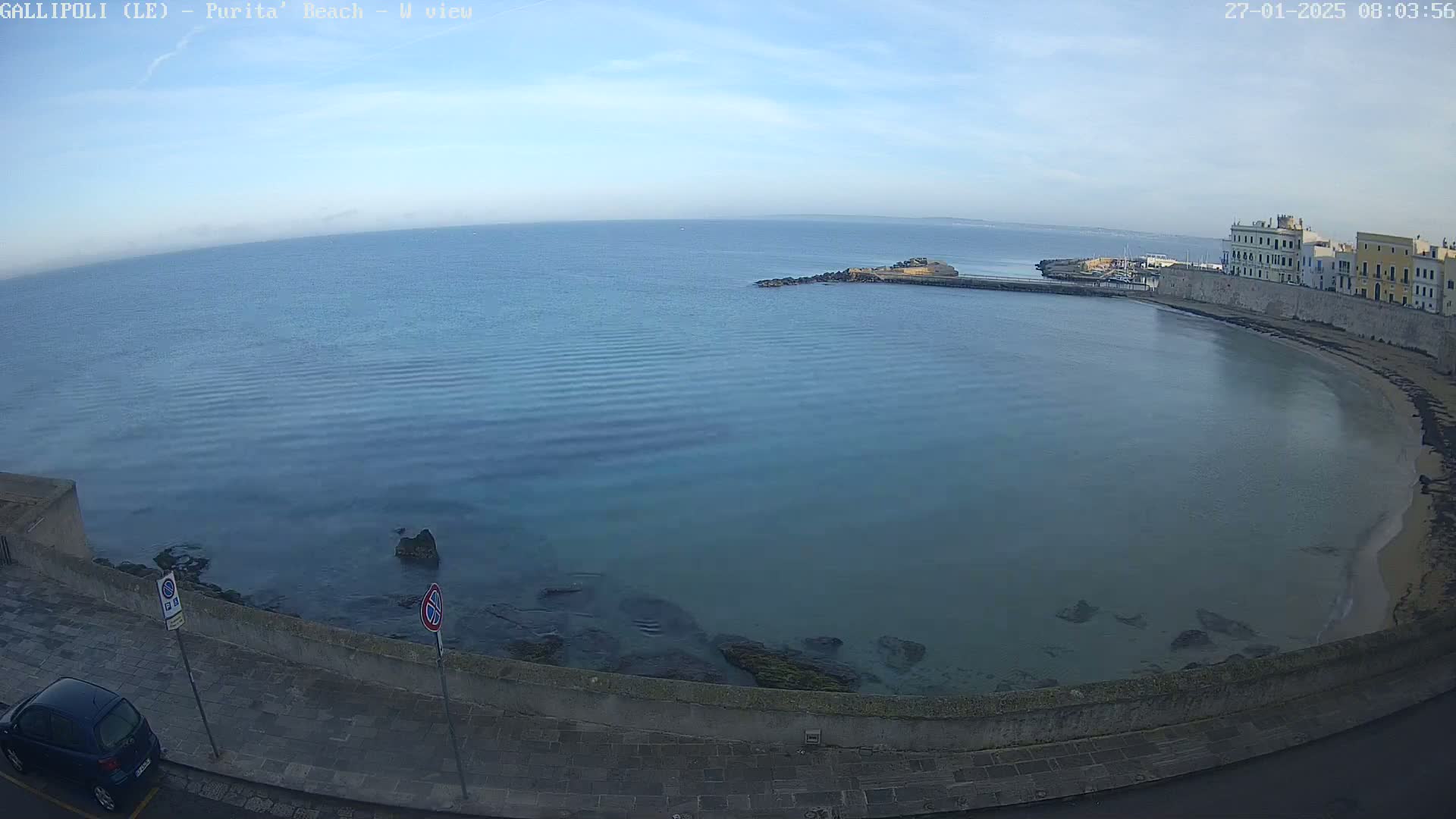 Gallipoli, Purita Beach Live Cam -  Apulia, Italy