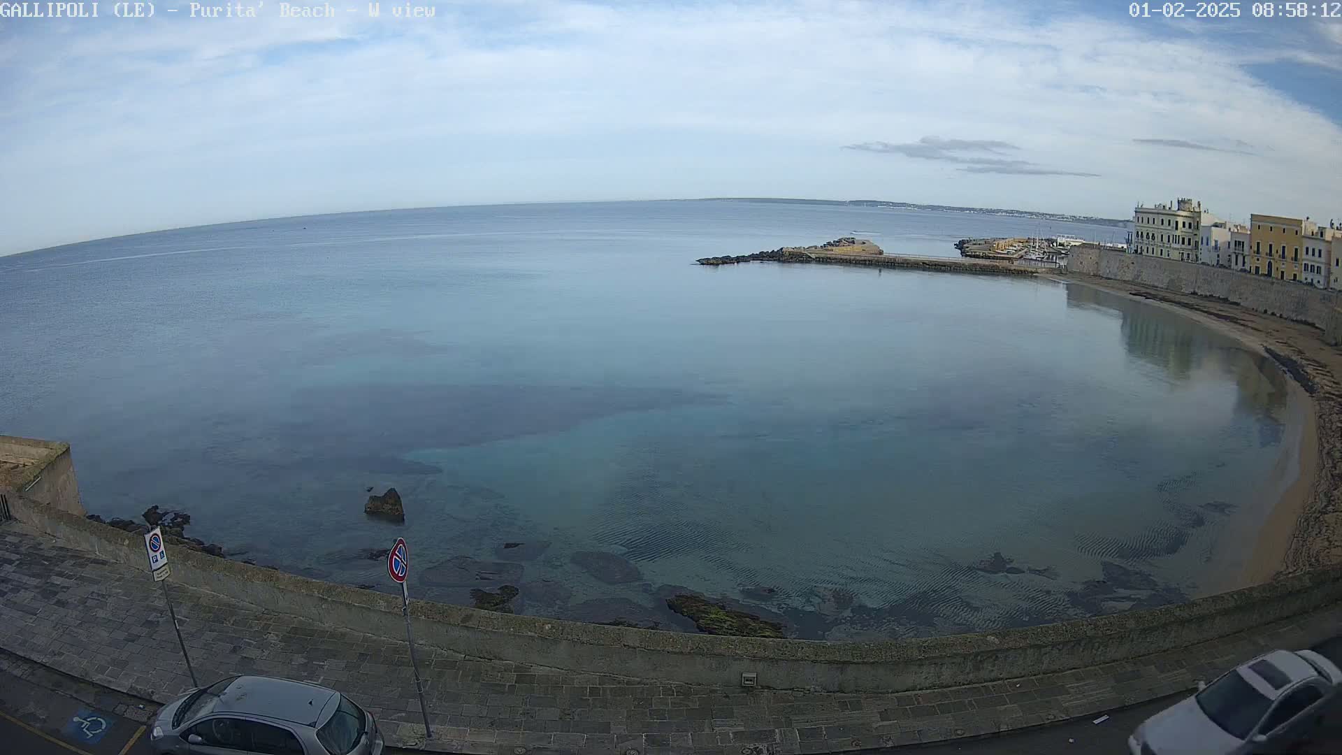 Gallipoli, Purita Beach Live Cam -  Apulia, Italy