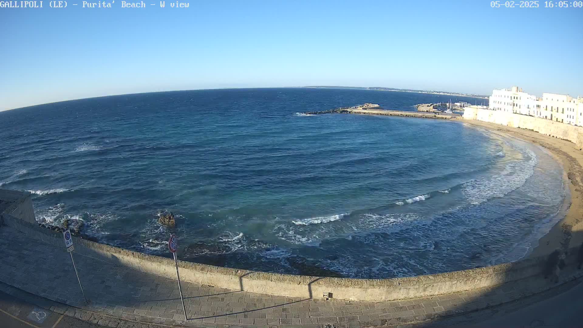 Gallipoli, Purita Beach Live Cam -  Apulia, Italy