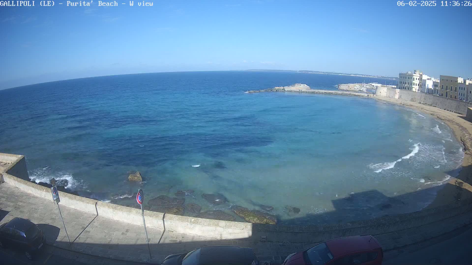 Gallipoli, Purita Beach Live Cam -  Apulia, Italy