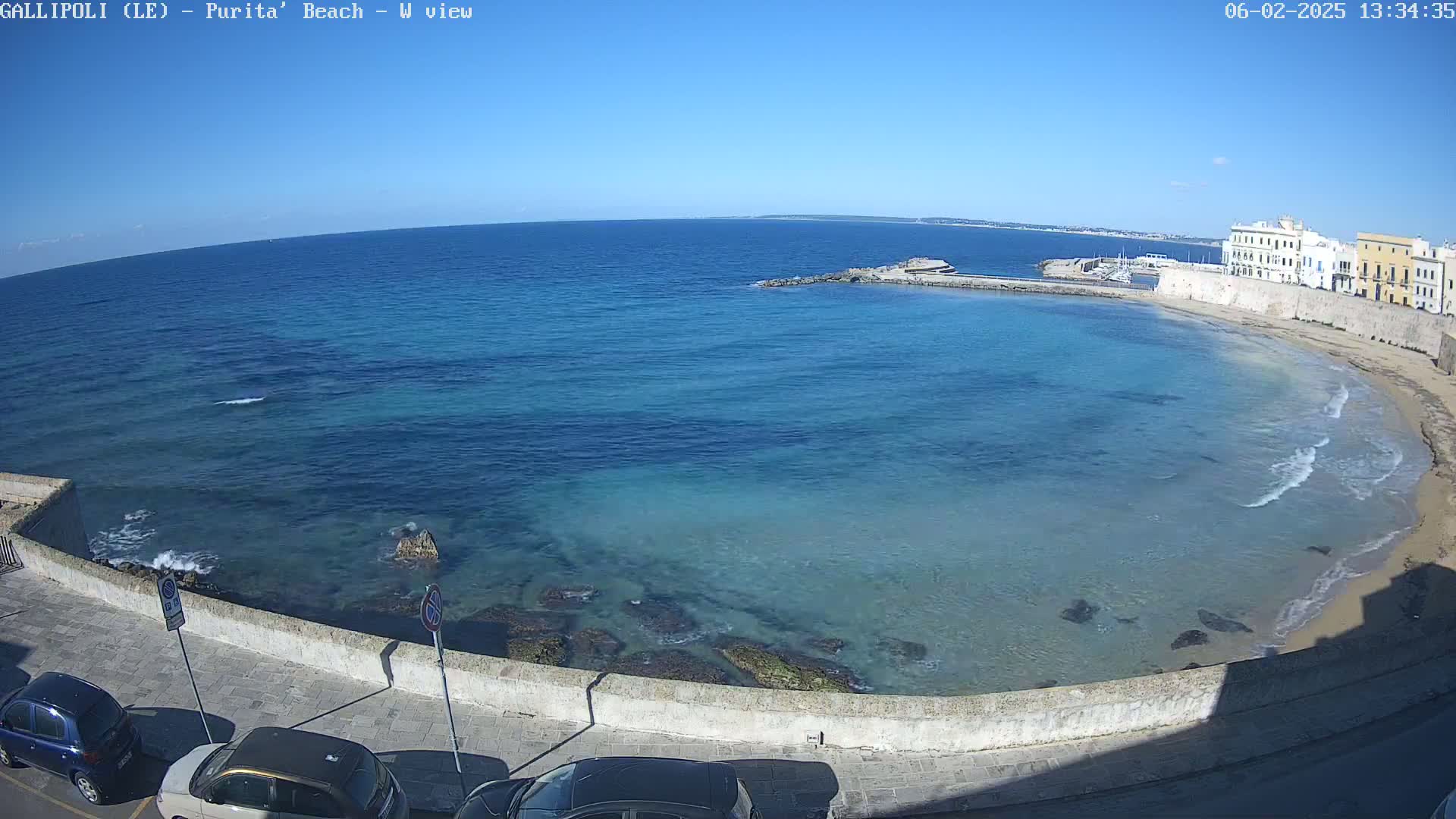 Gallipoli, Purita Beach Live Cam -  Apulia, Italy