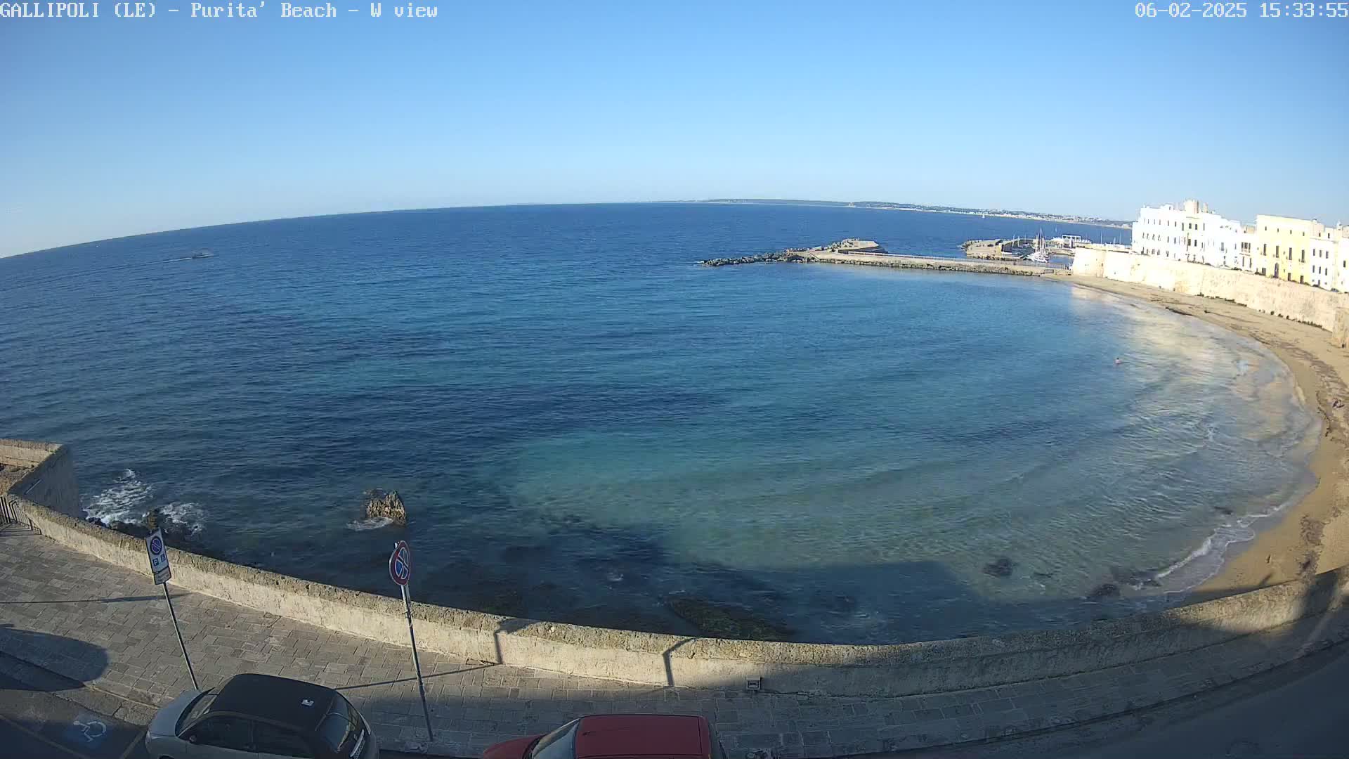 Gallipoli, Purita Beach Live Cam -  Apulia, Italy