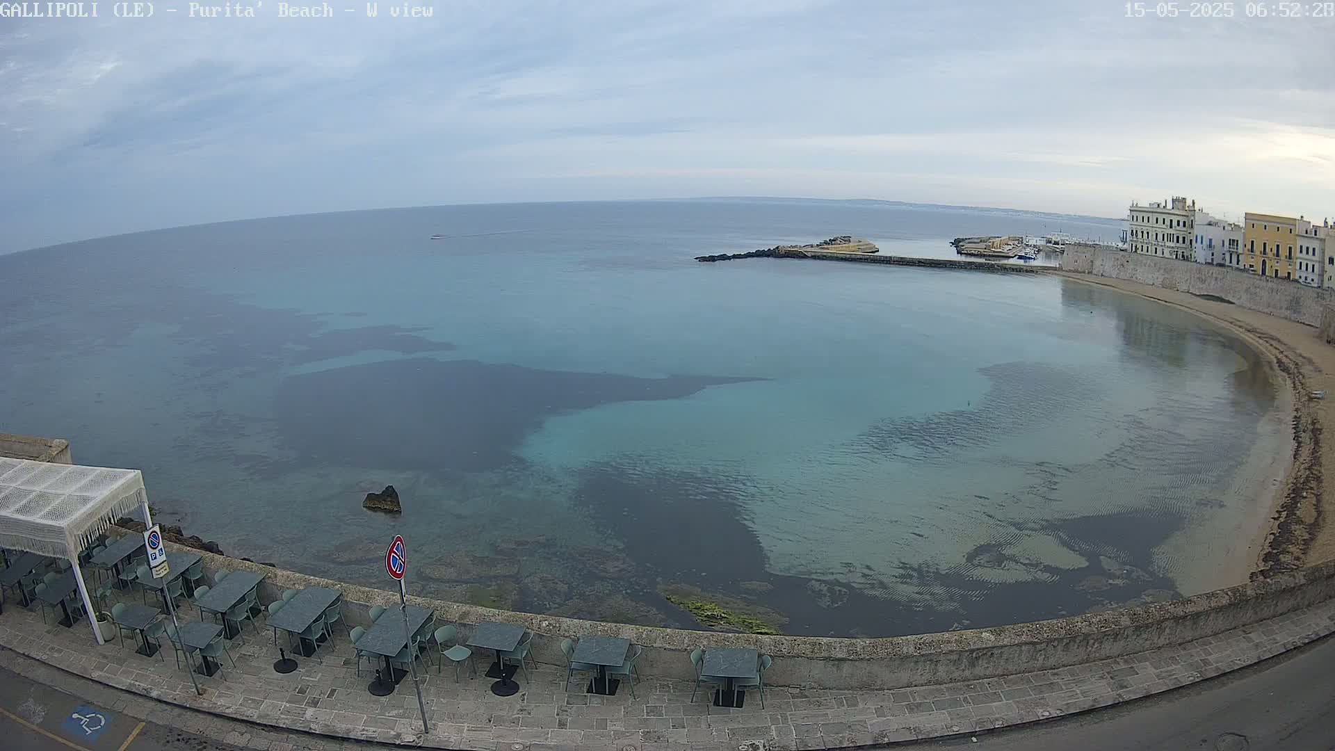 Gallipoli, Purita Beach Live Cam -  Apulia, Italy