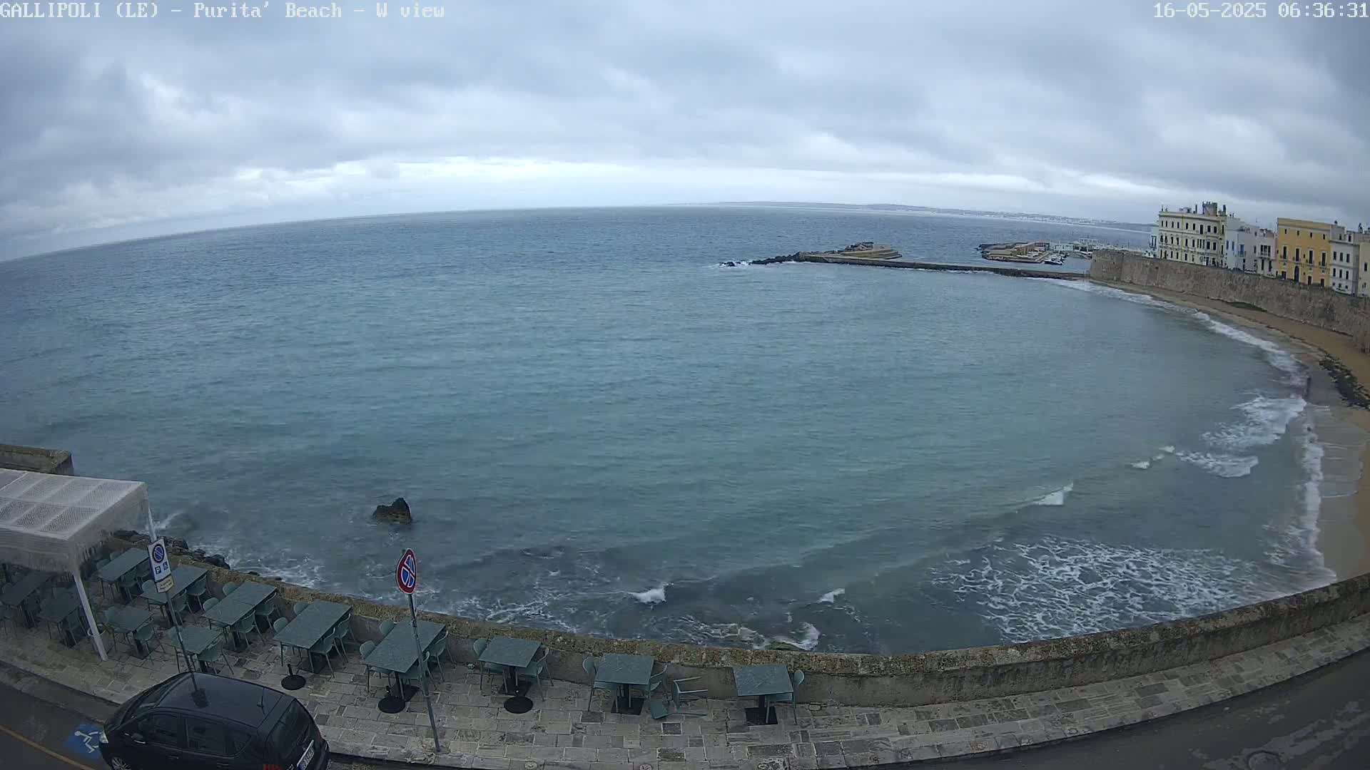 Gallipoli, Purita Beach Live Cam -  Apulia, Italy