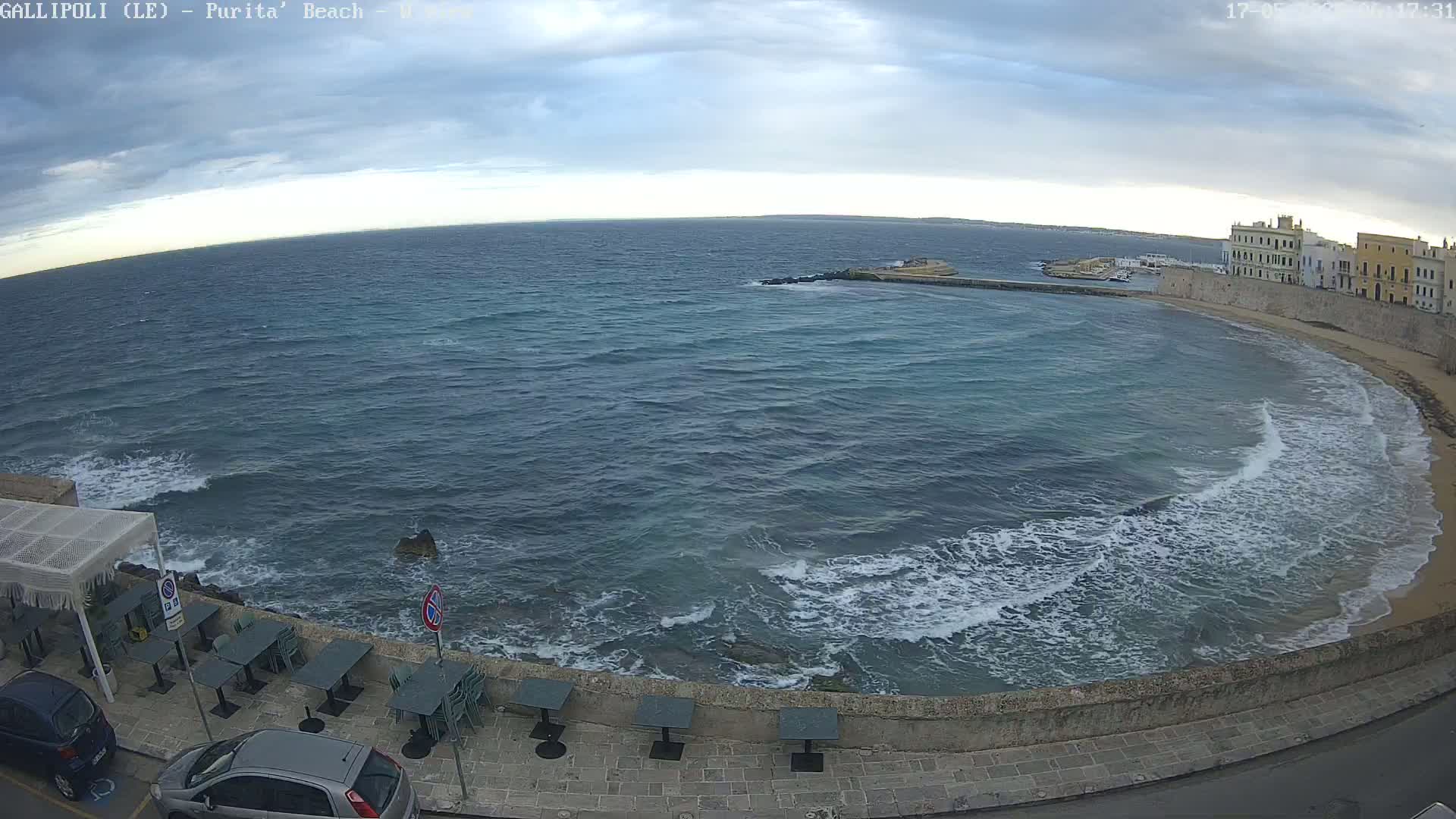 Gallipoli, Purita Beach Live Cam -  Apulia, Italy