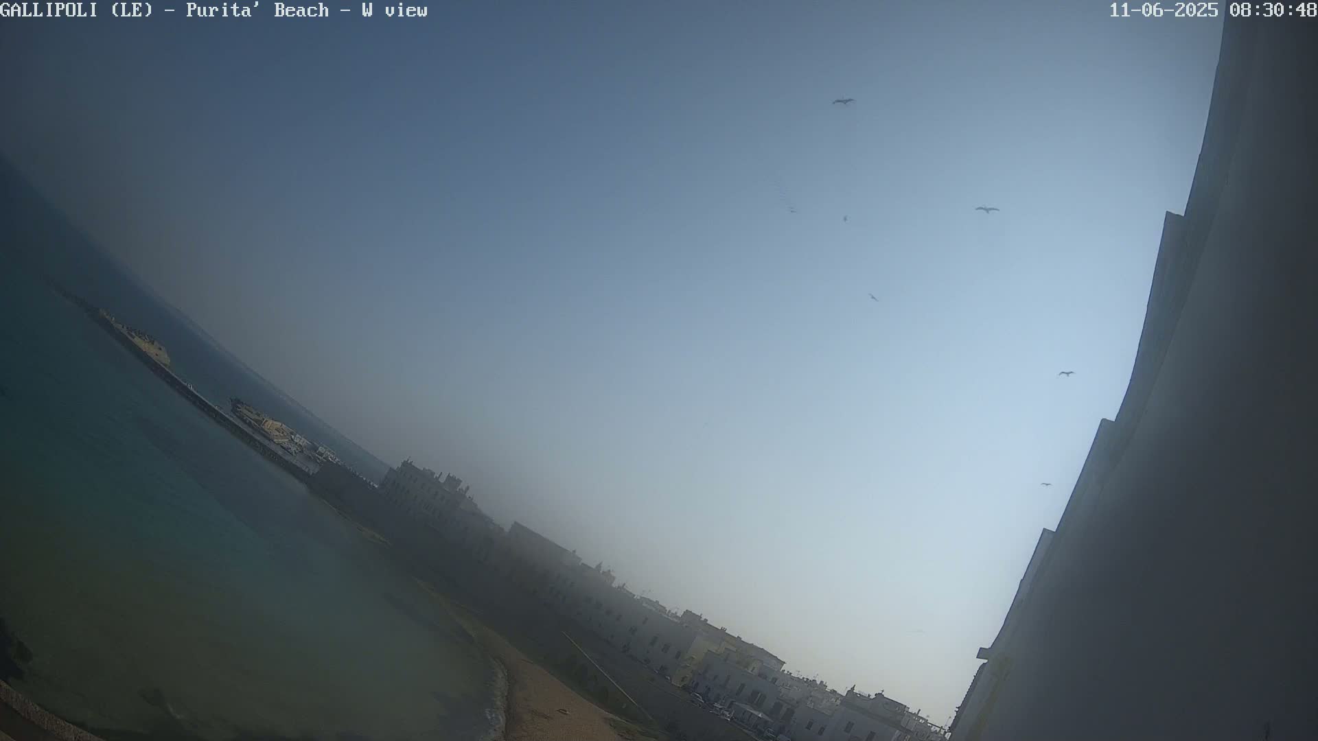 Gallipoli, Purita Beach Live Cam -  Apulia, Italy