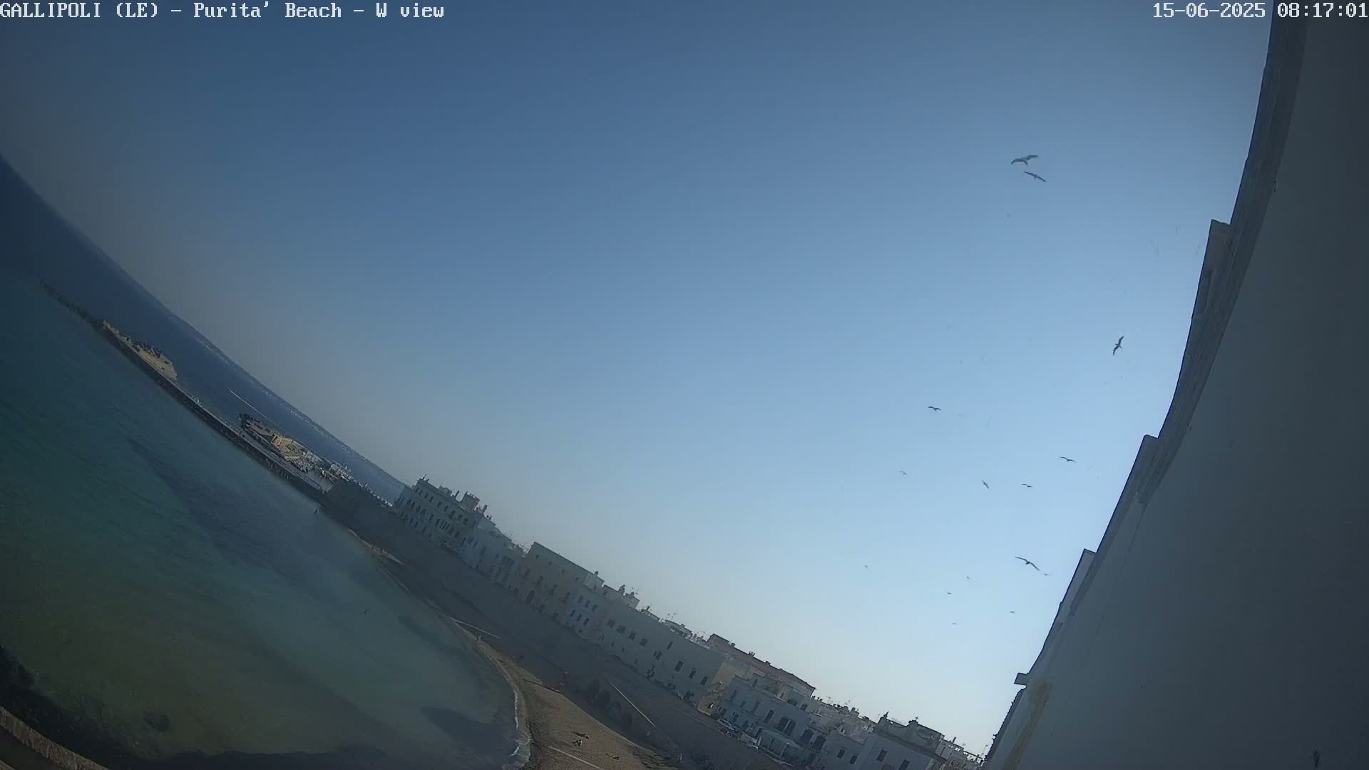 Gallipoli, Purita Beach Live Cam -  Apulia, Italy