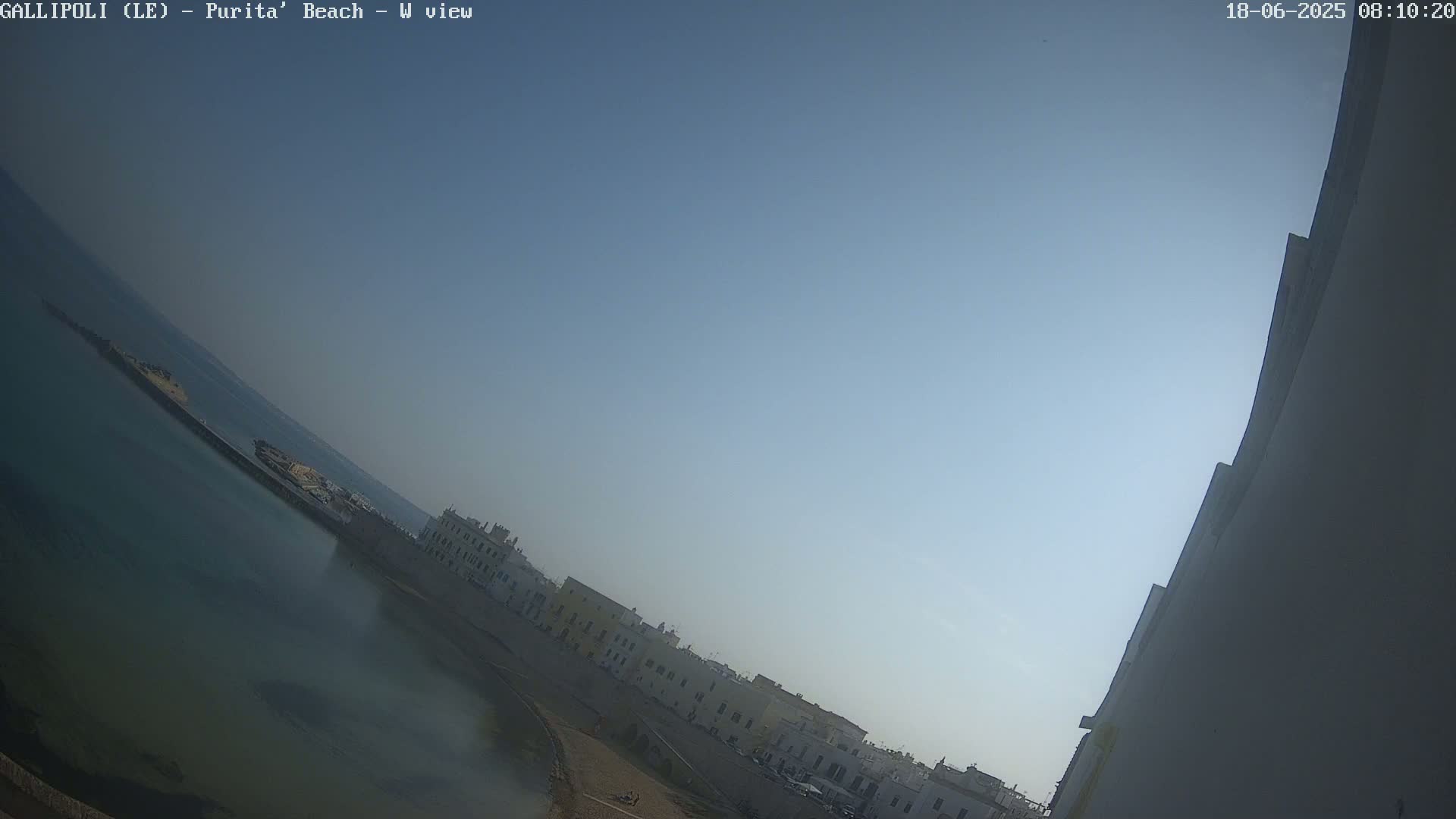 Gallipoli, Purita Beach Live Cam -  Apulia, Italy