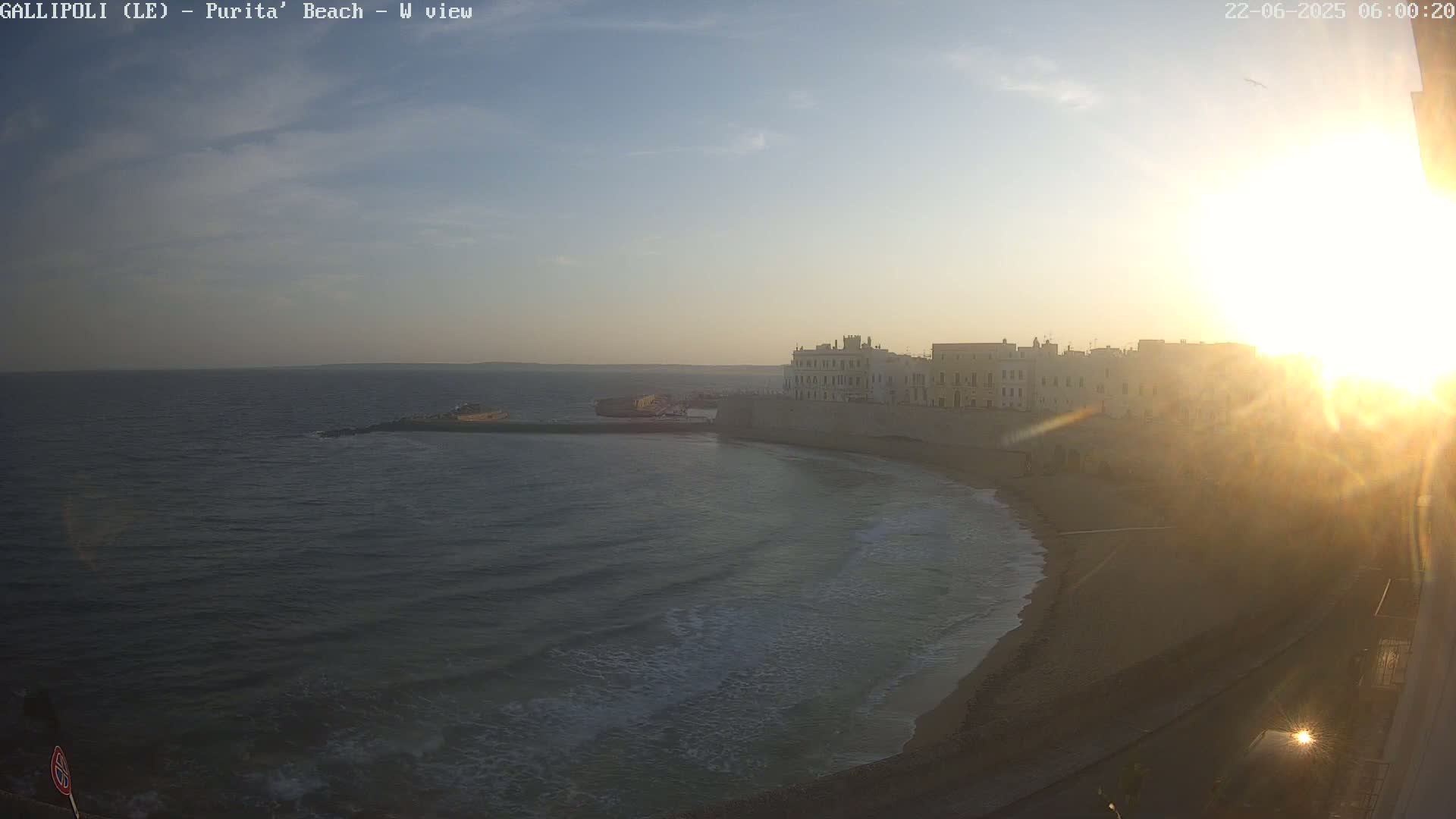 Gallipoli, Purita Beach Live Cam -  Apulia, Italy