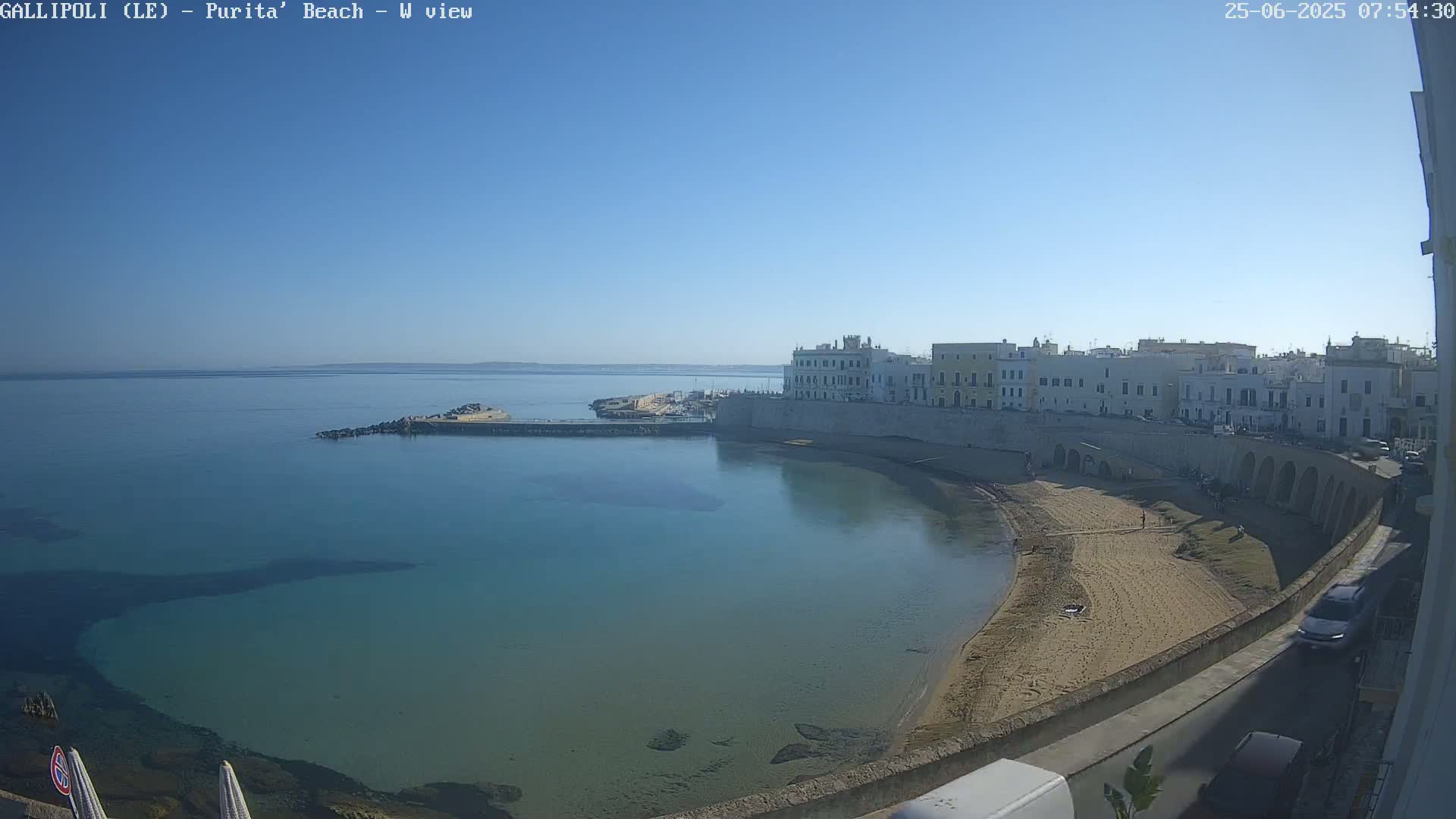 Gallipoli, Purita Beach Live Cam -  Apulia, Italy