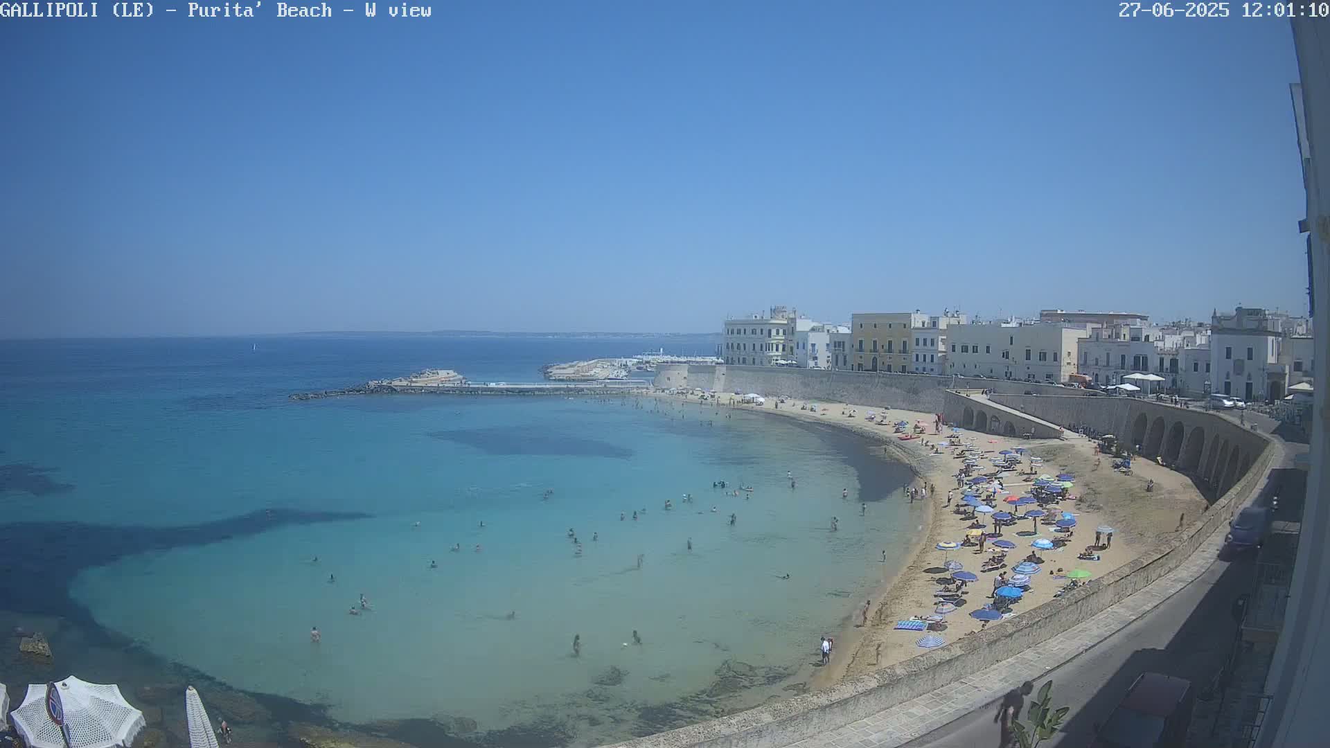 Gallipoli, Purita Beach Live Cam -  Apulia, Italy