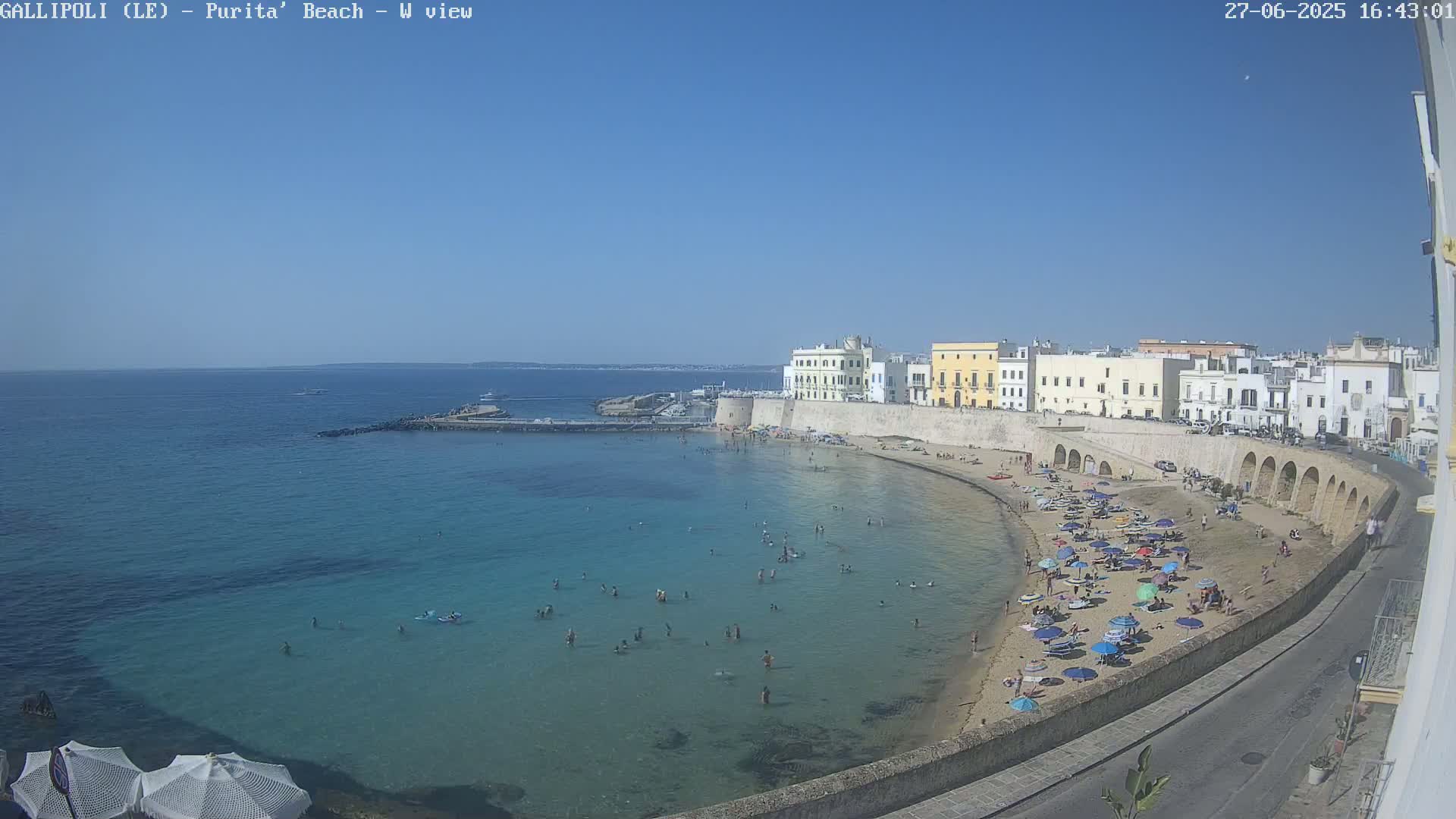 Gallipoli, Purita Beach Live Cam -  Apulia, Italy