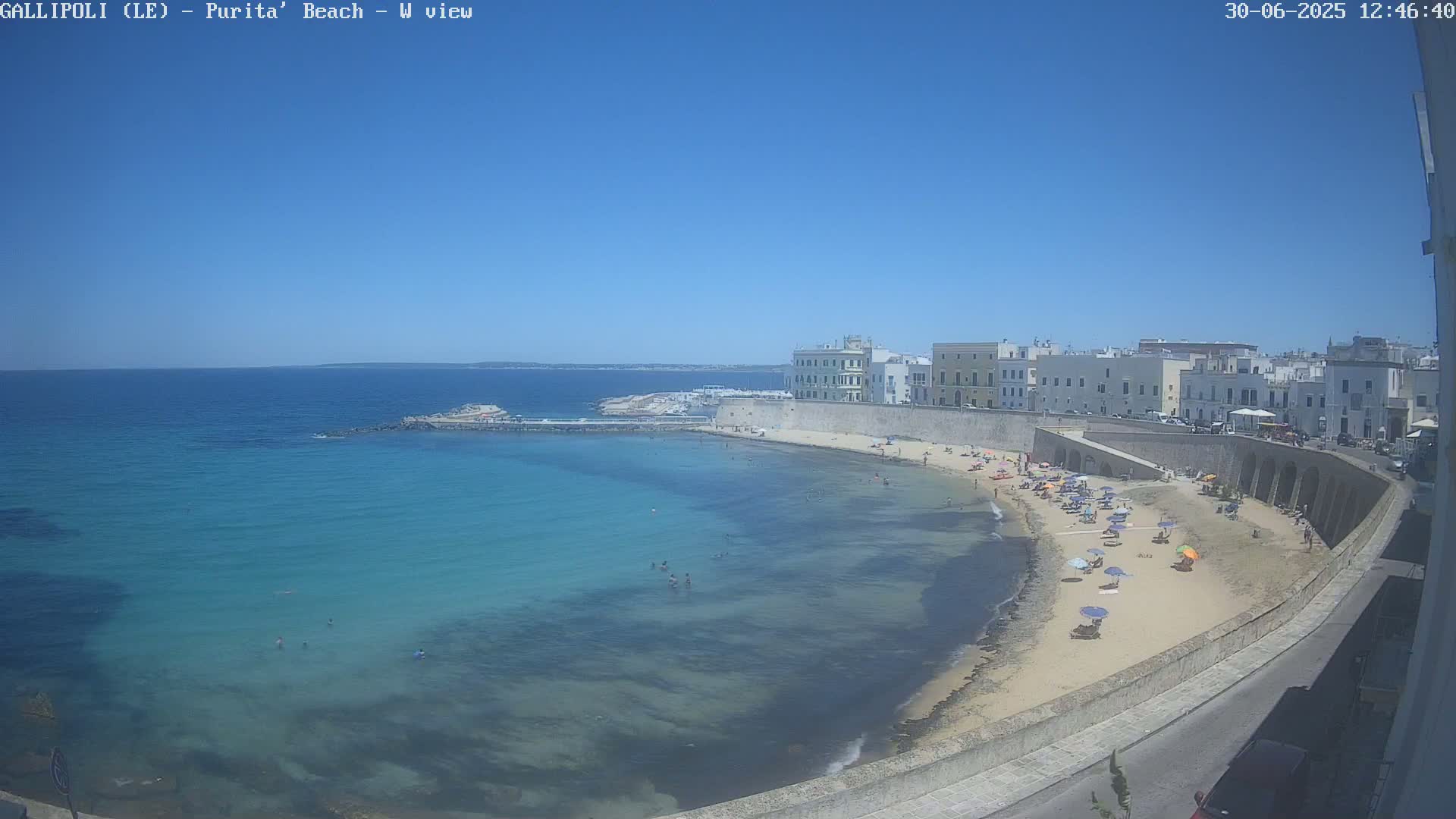 Gallipoli, Purita Beach Live Cam -  Apulia, Italy