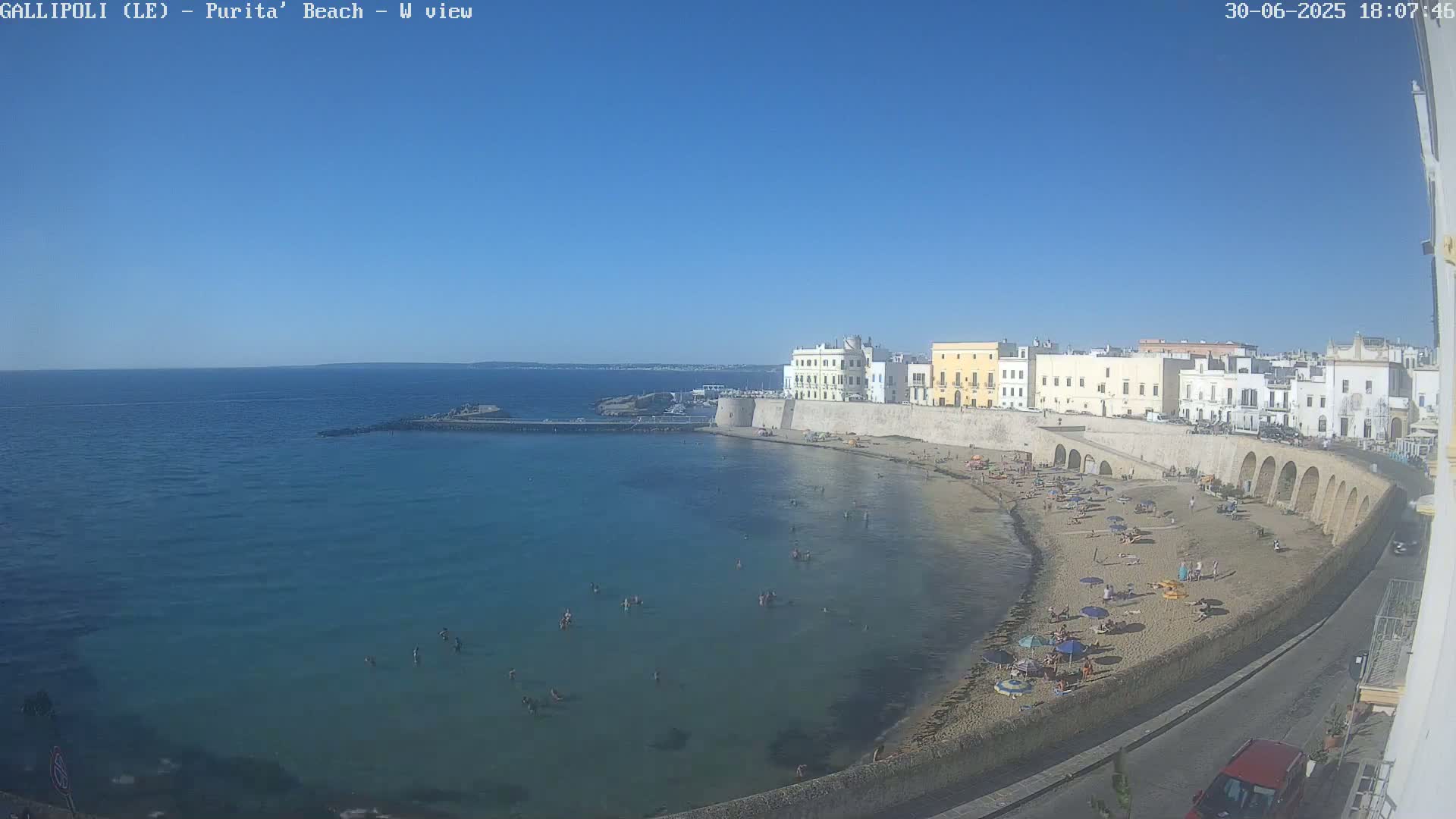 Gallipoli, Purita Beach Live Cam -  Apulia, Italy