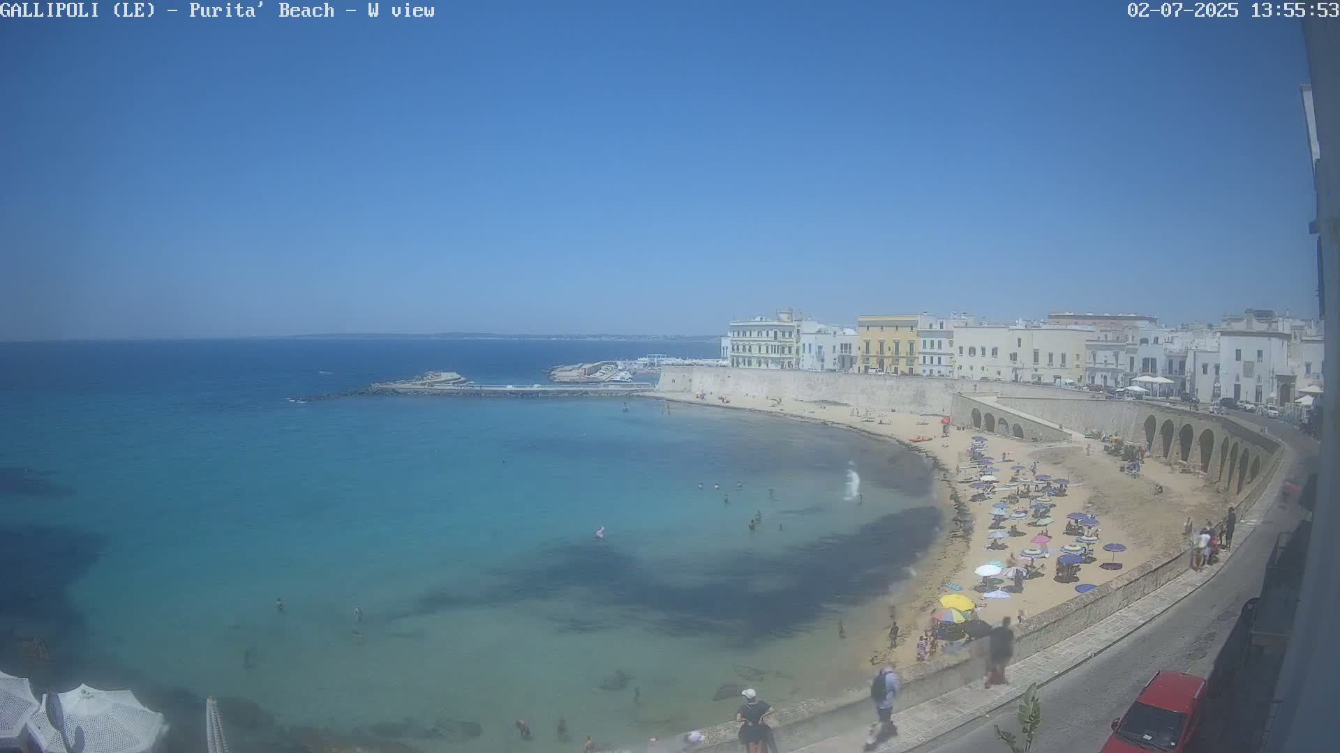 Gallipoli, Purita Beach Live Cam -  Apulia, Italy