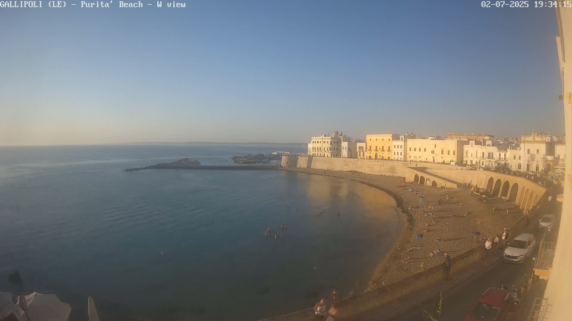 Gallipoli, Purita Beach Live Cam -  Apulia, Italy