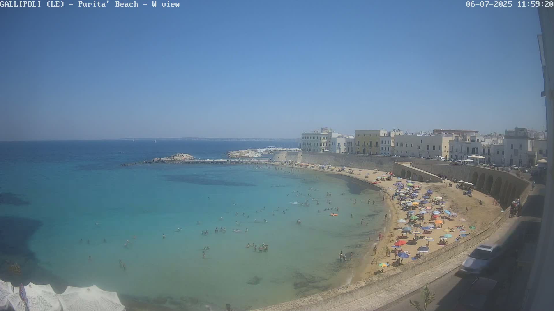 Gallipoli, Purita Beach Live Cam -  Apulia, Italy