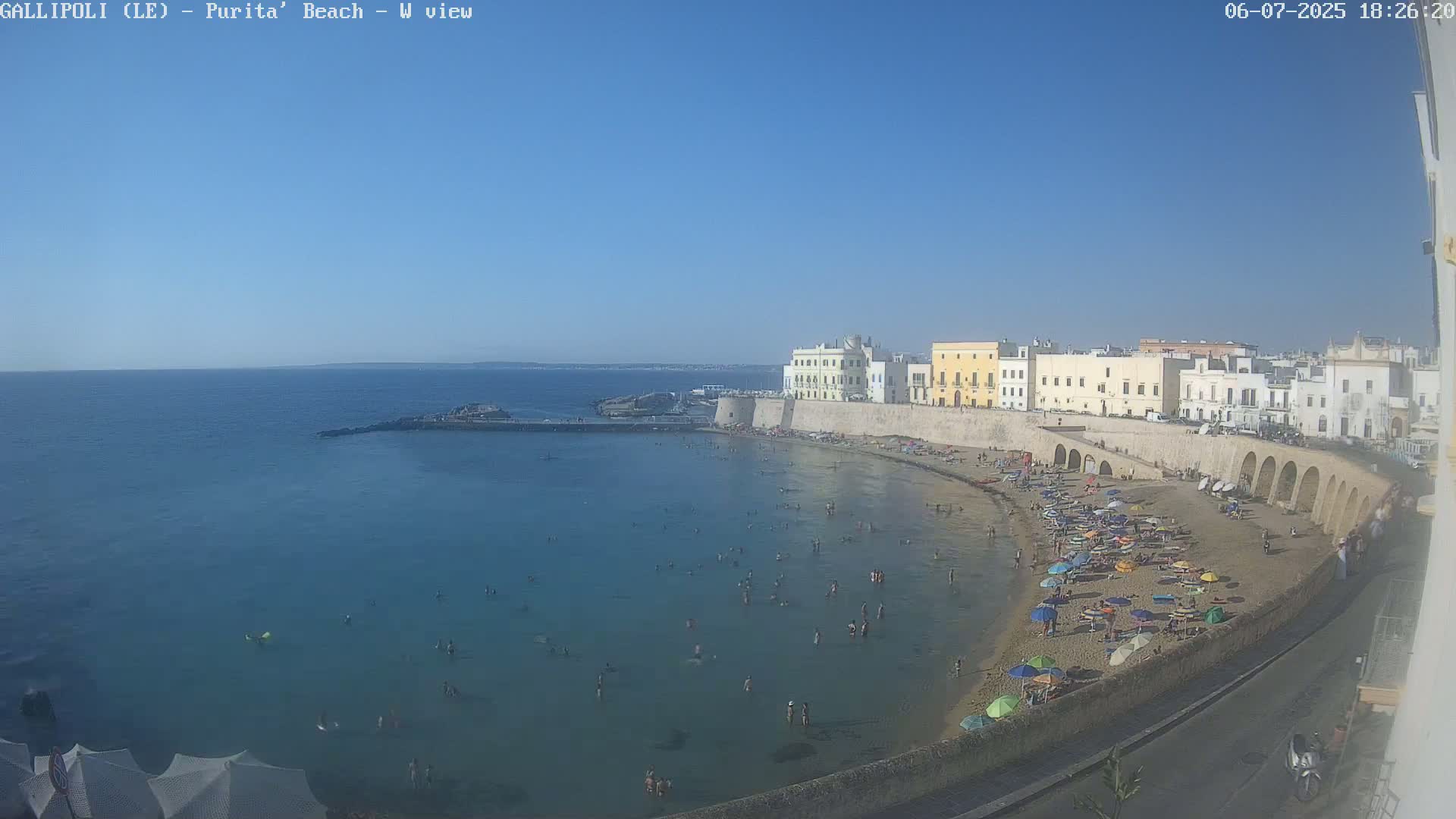 Gallipoli, Purita Beach Live Cam -  Apulia, Italy