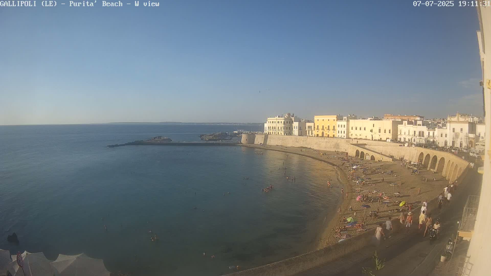 Gallipoli, Purita Beach Live Cam -  Apulia, Italy
