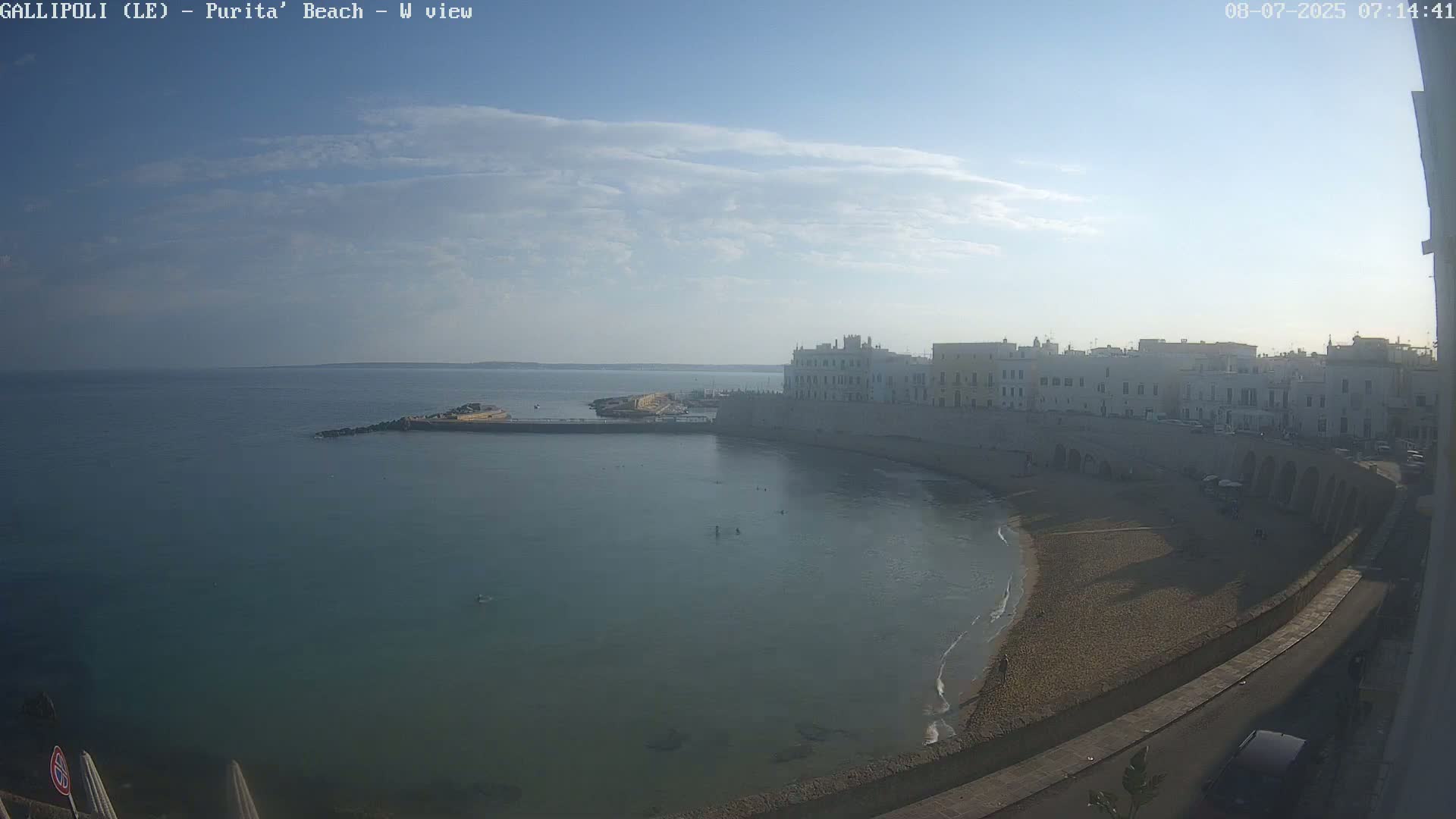 Gallipoli, Purita Beach Live Cam -  Apulia, Italy