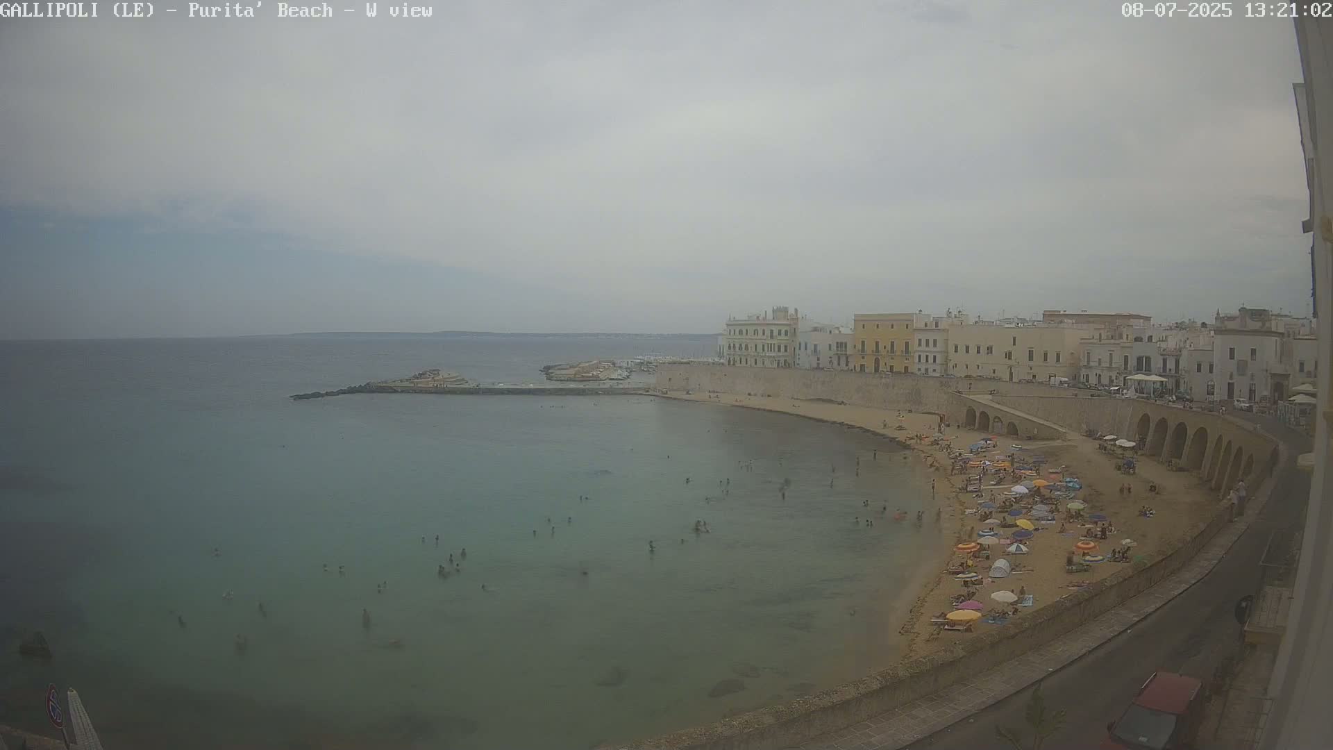 Gallipoli, Purita Beach Live Cam -  Apulia, Italy