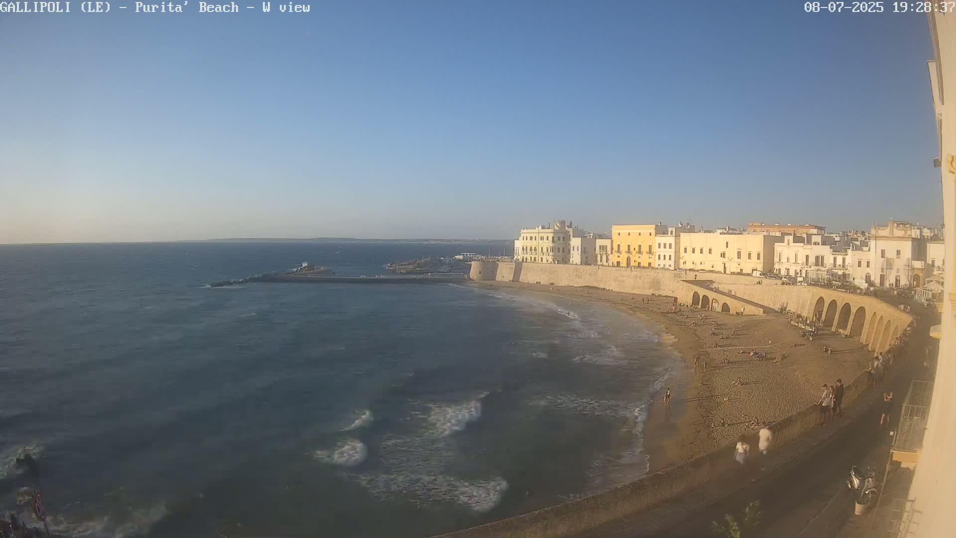 Gallipoli, Purita Beach Live Cam -  Apulia, Italy