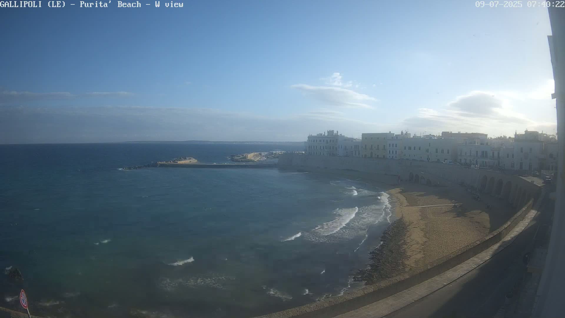 Gallipoli, Purita Beach Live Cam -  Apulia, Italy