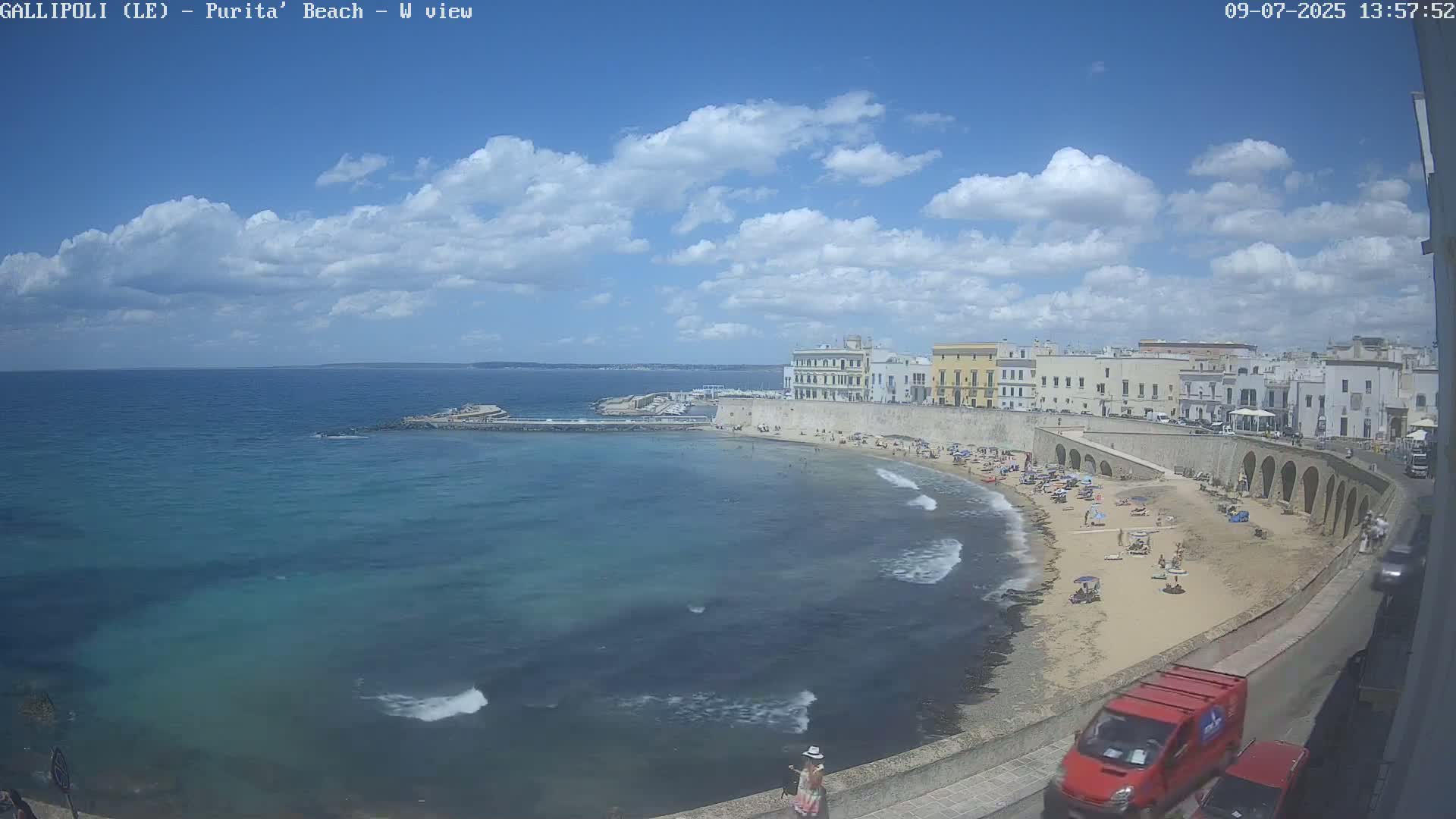 Gallipoli, Purita Beach Live Cam -  Apulia, Italy