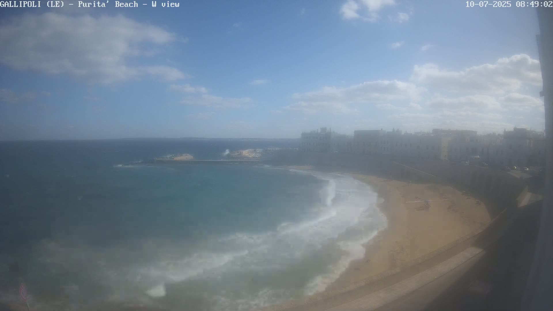 Gallipoli, Purita Beach Live Cam -  Apulia, Italy