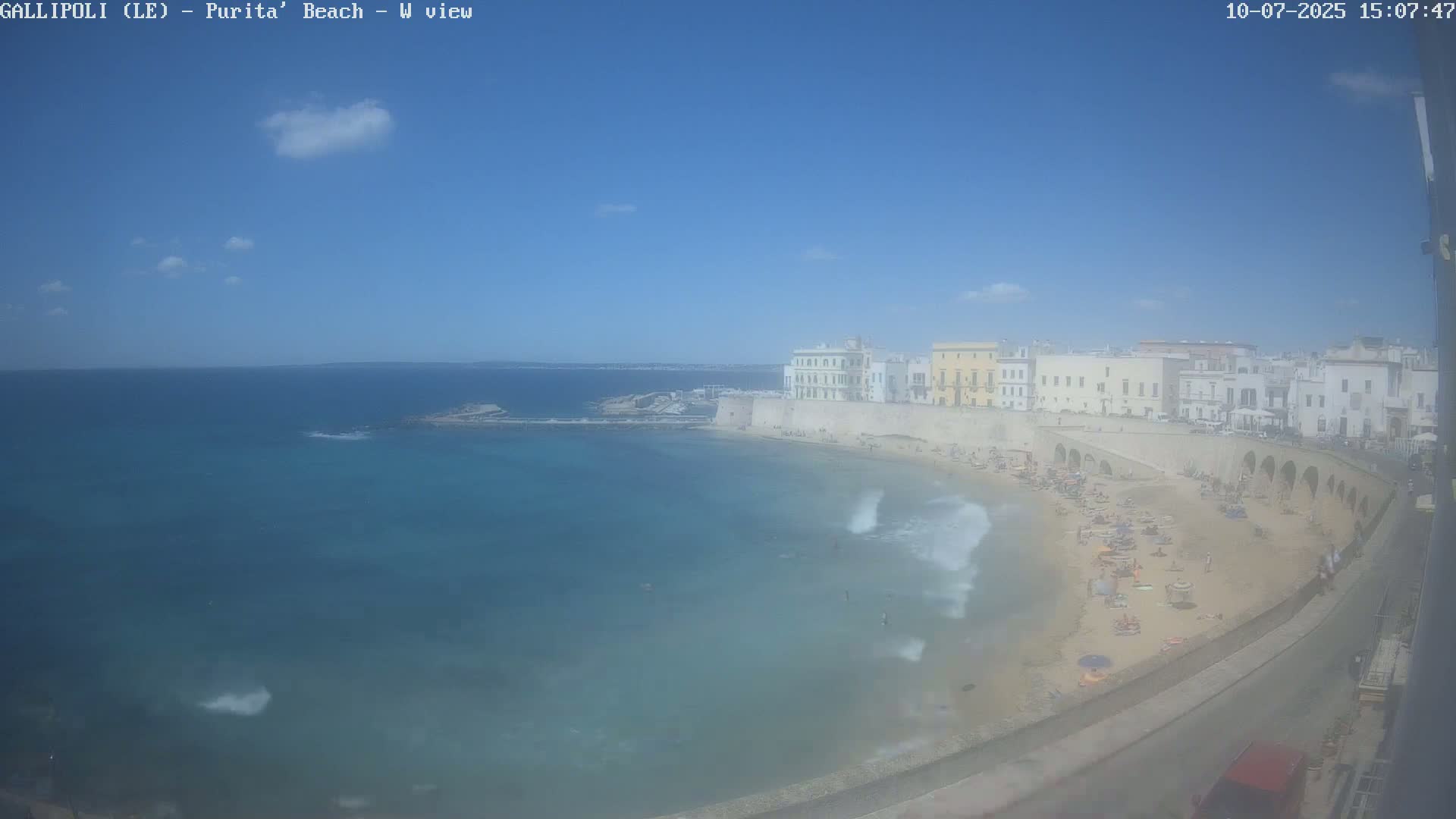 Gallipoli, Purita Beach Live Cam -  Apulia, Italy