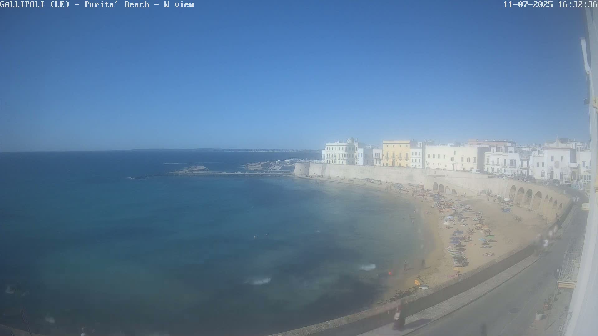Gallipoli, Purita Beach Live Cam -  Apulia, Italy