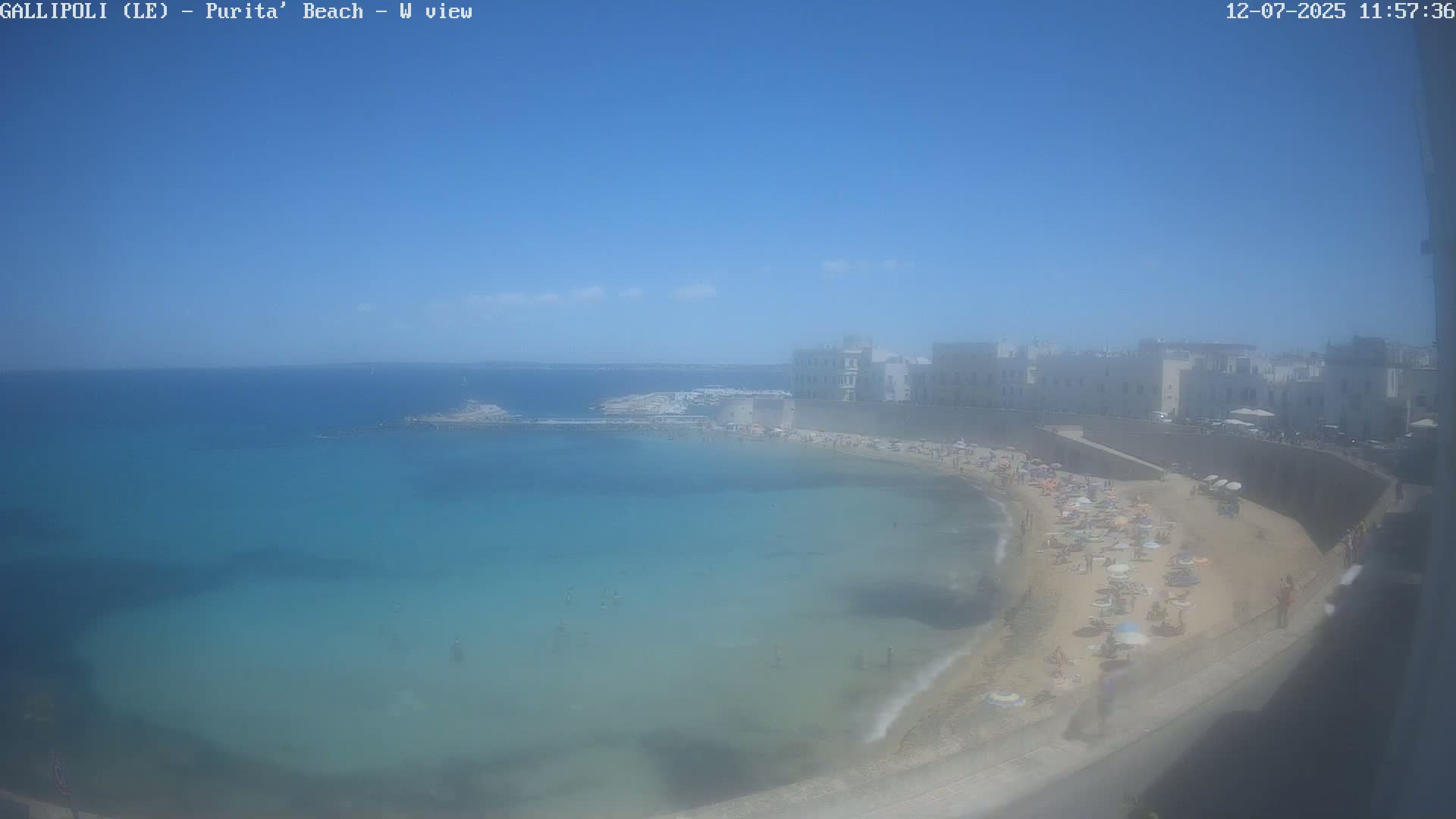 Gallipoli, Purita Beach Live Cam -  Apulia, Italy