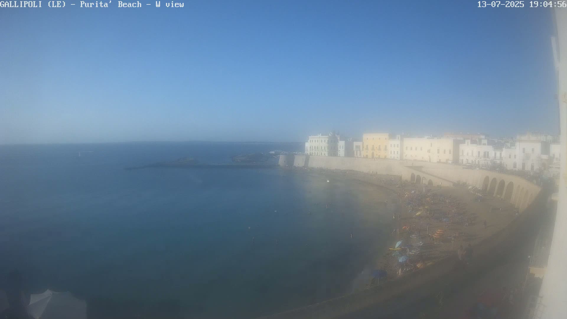 Gallipoli, Purita Beach Live Cam -  Apulia, Italy